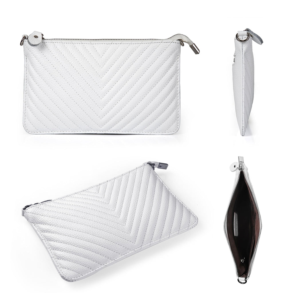 befen Genuine Leather Wristlet Clutch Wallet Purses Small Crossbody Bags for Women with RFID Blocking Card Slots