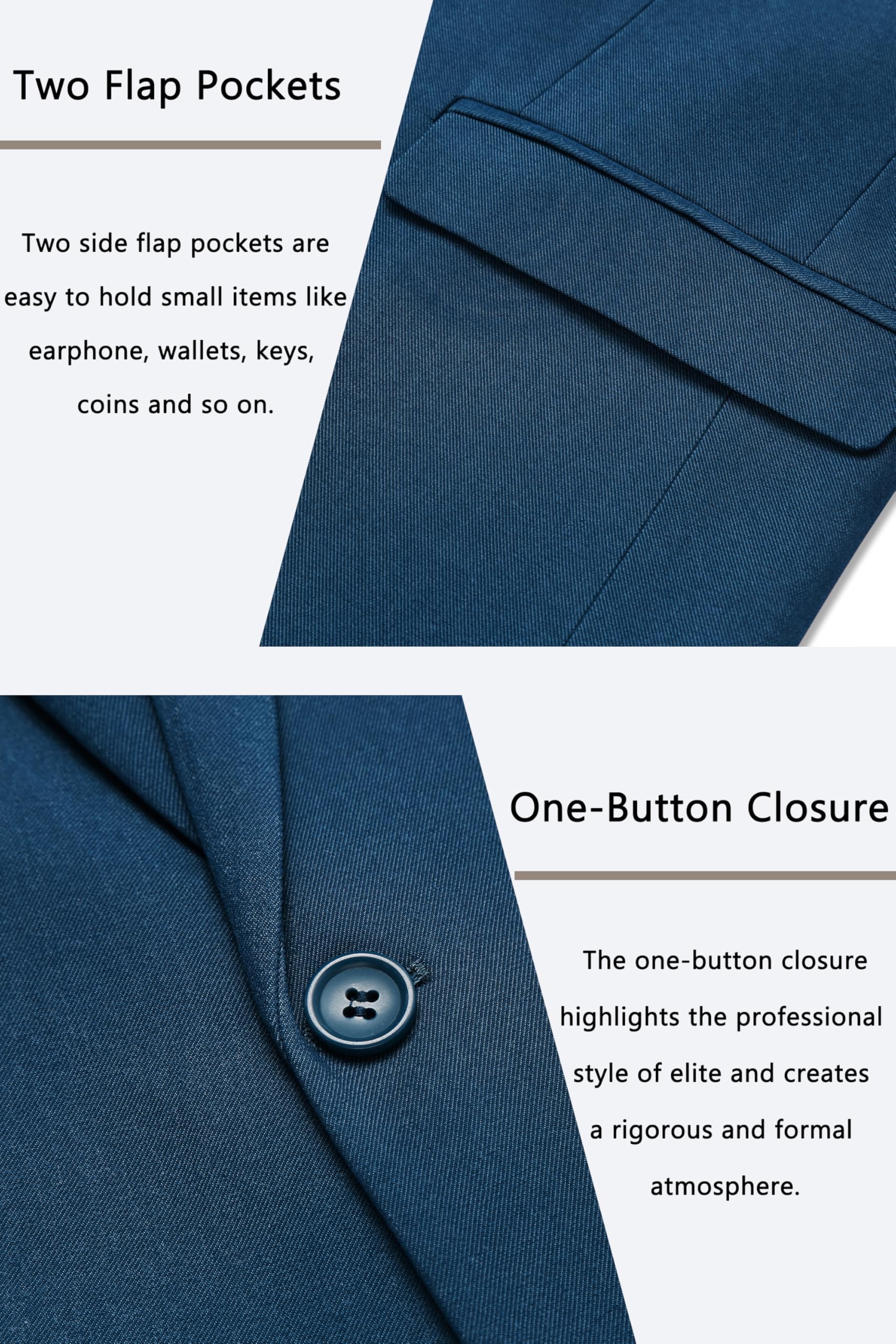 COOFANDY Men's Casual Blazer One Button Sport Coat Slim Fit Lightweight Suit Blazer Jacket