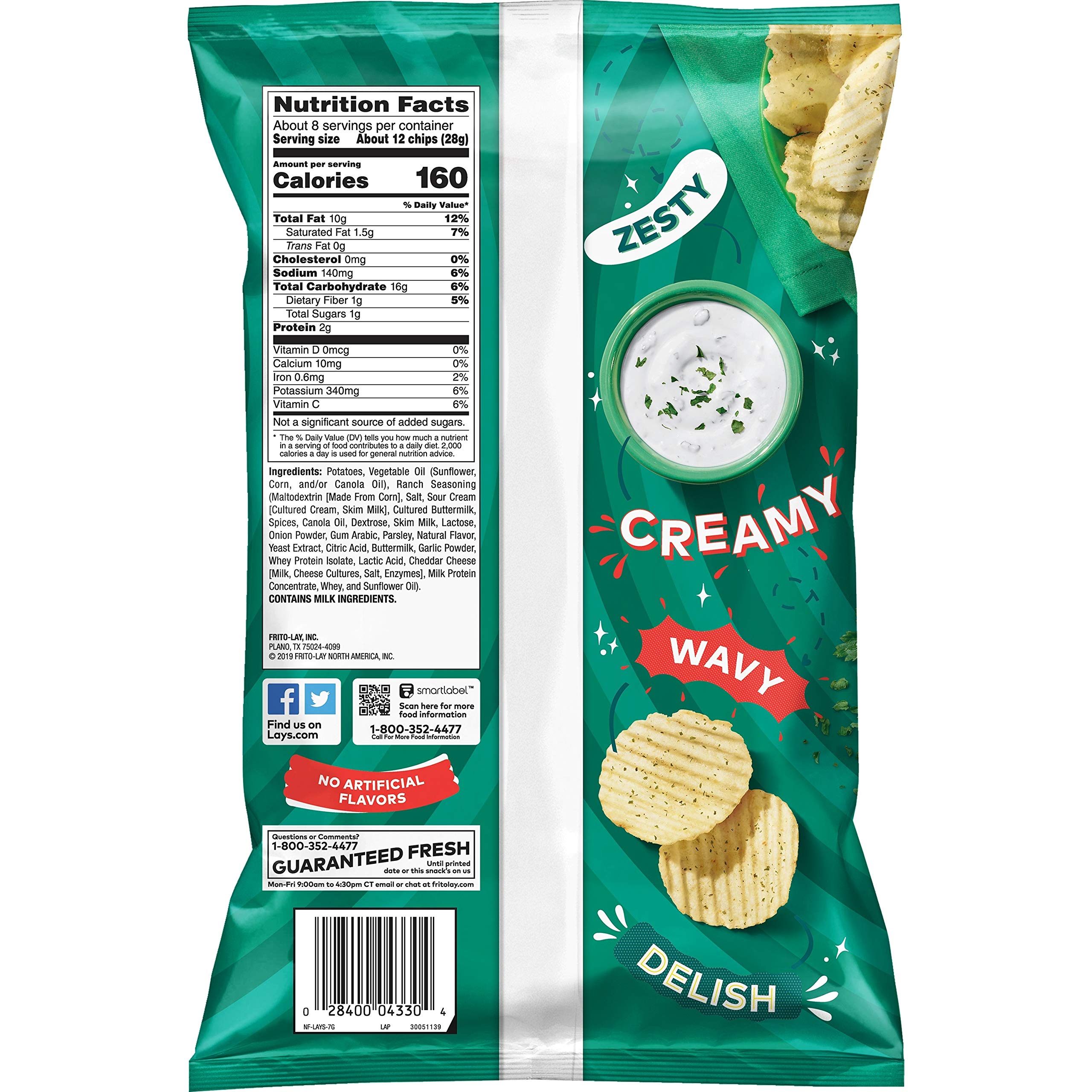 Lay's Barbecue Flavored Potato Chips, 12.5 Oz