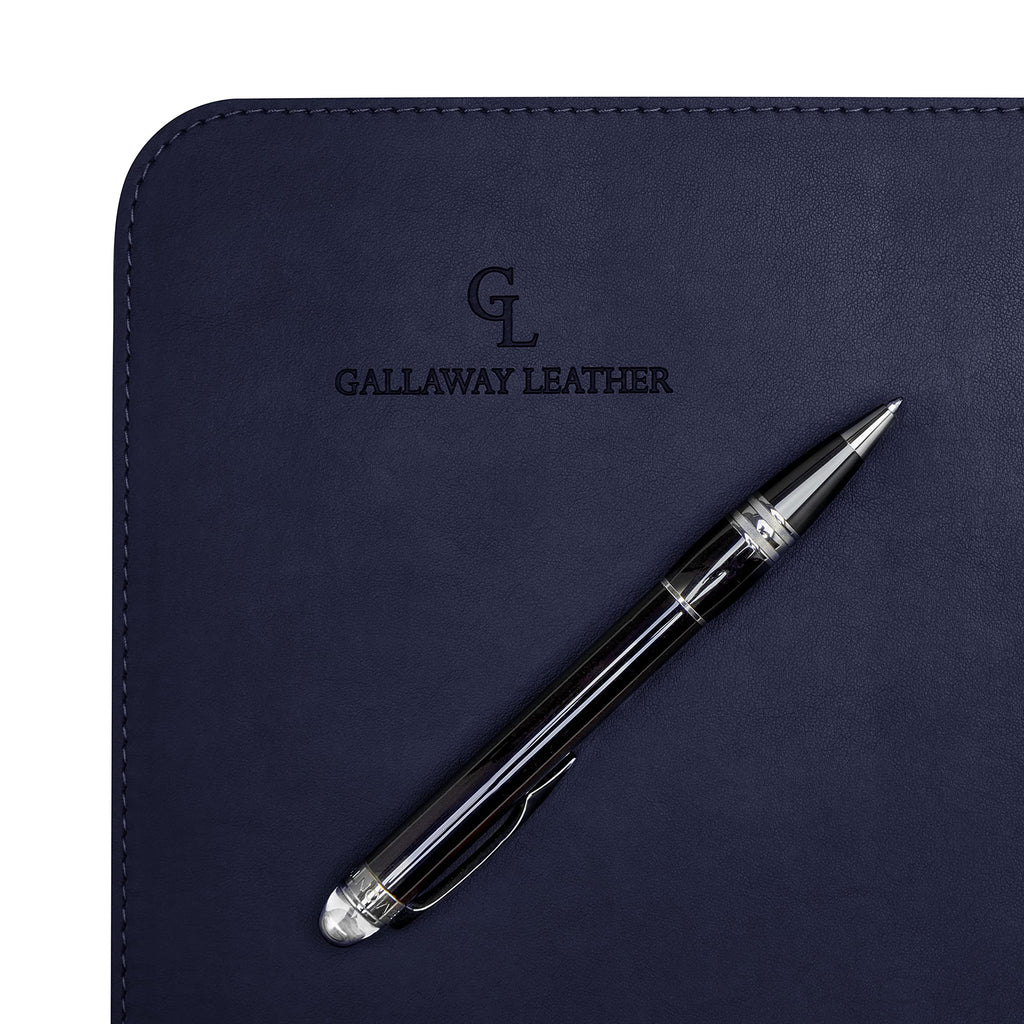 Gallaway Leather Desk Mat,Desk Writing Pad - Office Desk Pad, Medium 24" x 14" Black, Desk Mats on Top of Desks, Gift Ready Elegant Computer Desk Mat Desk Cover Desk Pad Protector PU Leather