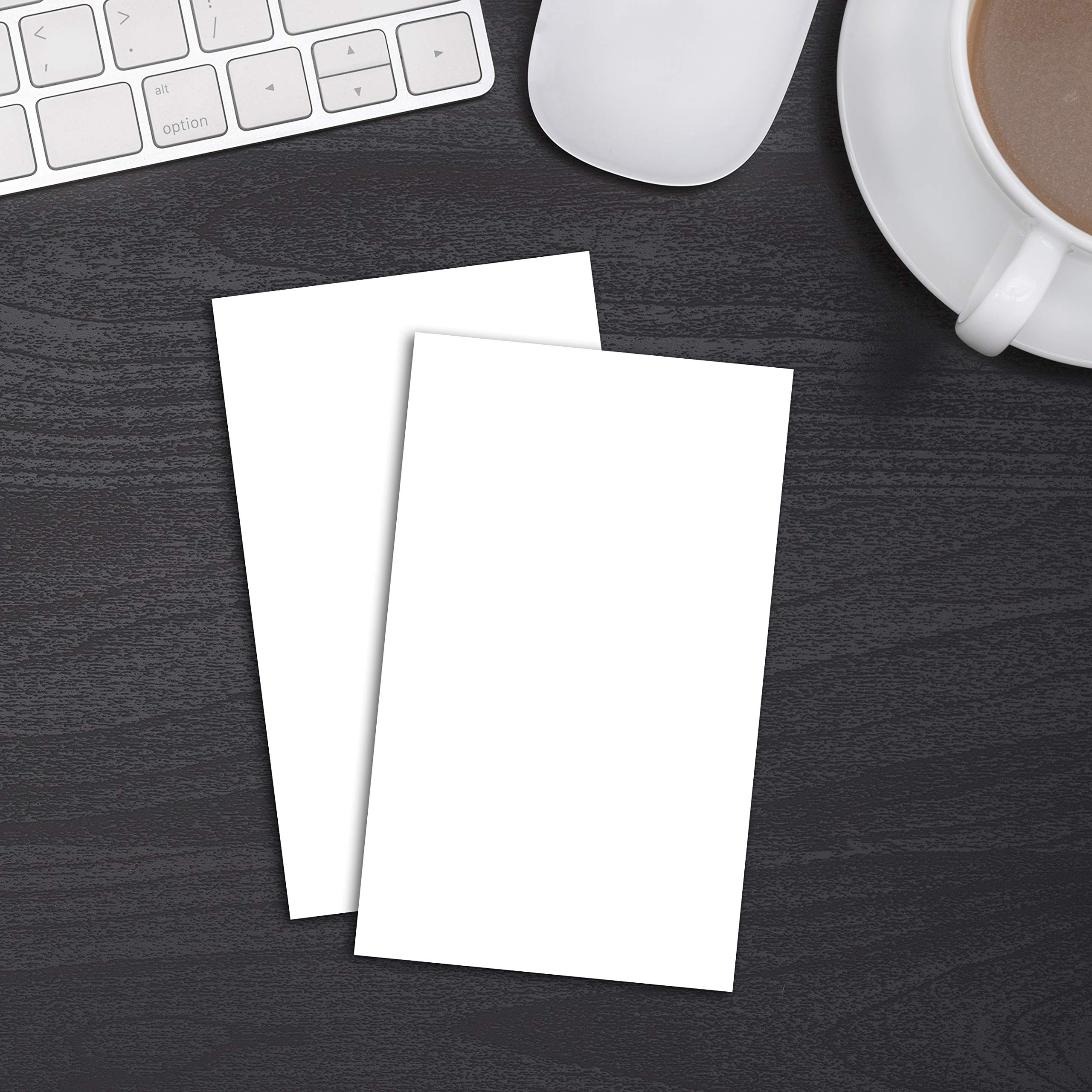 Home Advantage 2x3.5 Blank Index Cards - Our 50 Pack of Blank Note Cards Use Heavy Duty Cardstock to Make Them Bleed Proof - These Plain Index Cards Make Great Blank Business Cards & Blank Flashcards