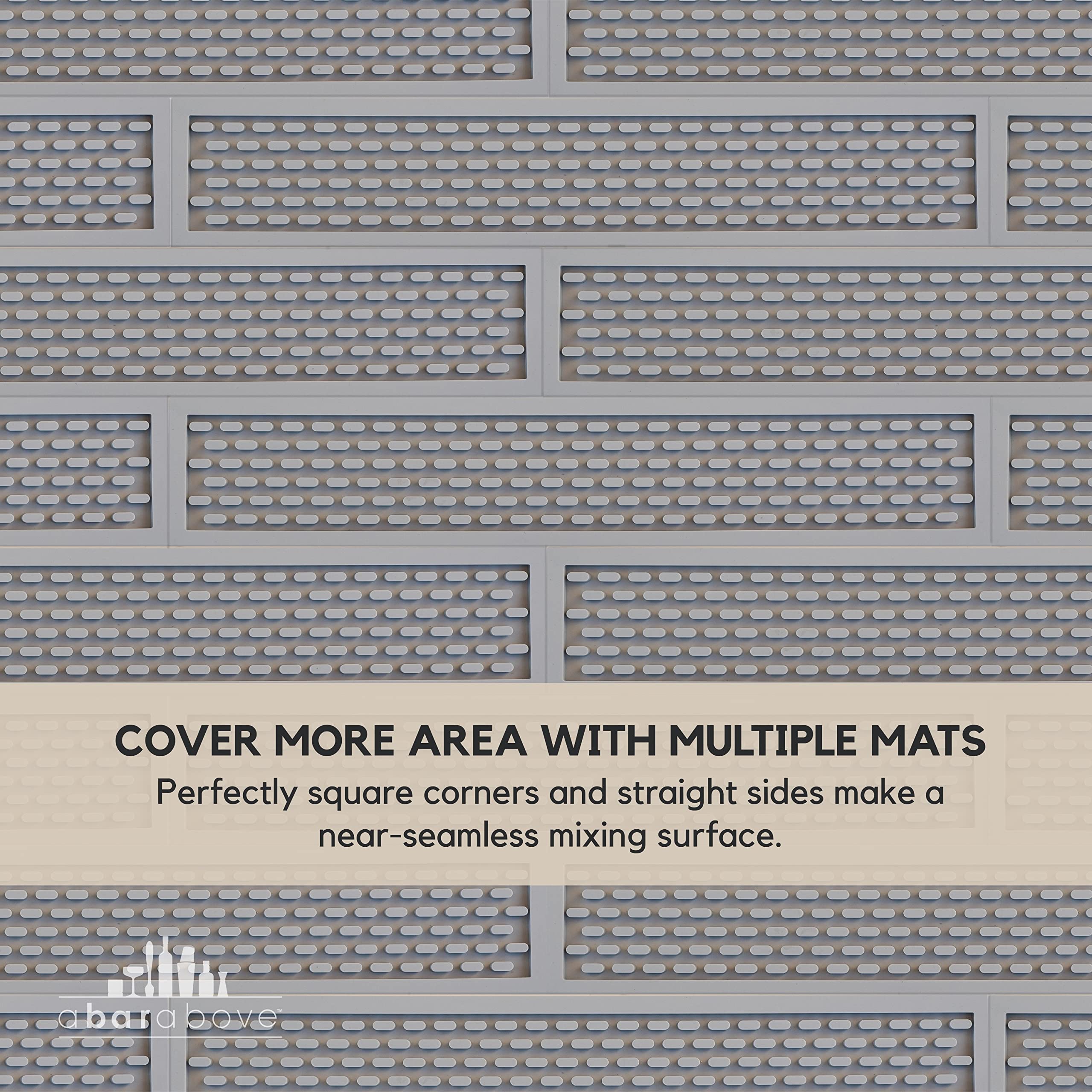 Premium A Bar Above Heavy Duty Bar Mat, Food Safe Silicone Mat, Mats for Bartending and Coffee, Commercial Strength Bartender Accessories, Dish Drying Mats for Kitchen Counter, Barista Accessories