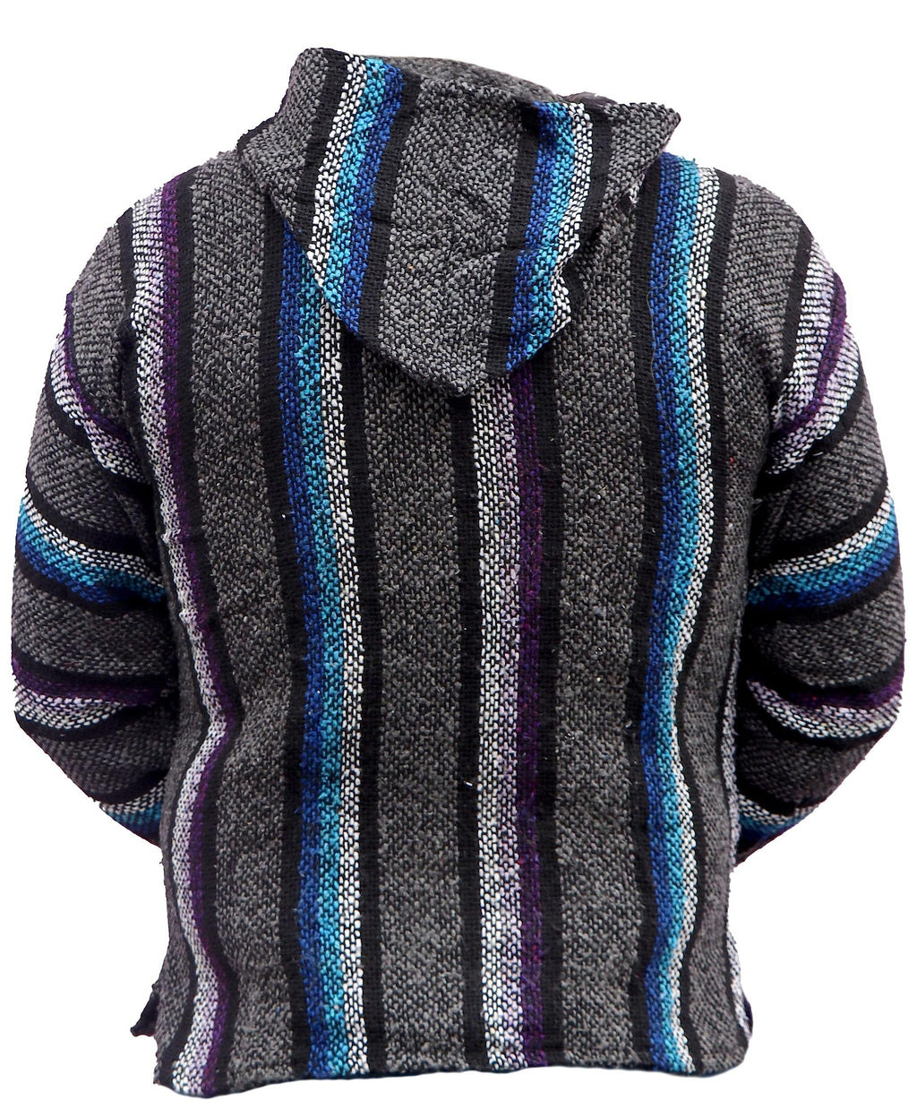 Del Mex Mexican Baja Hoodie Hippie Surf Poncho Sweater Sweatshirt Pullover Jerga