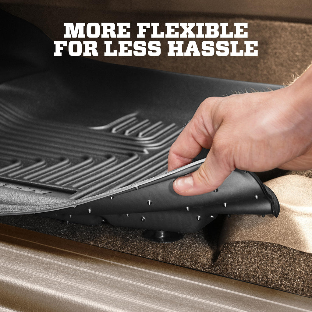 Husky Liners Weatherbeater Floor Mats | Fits 2022-2026 Ford Maverick (EcoBoost Gas Model Only) | Front & 2nd Row, 3-pc Black - 95051