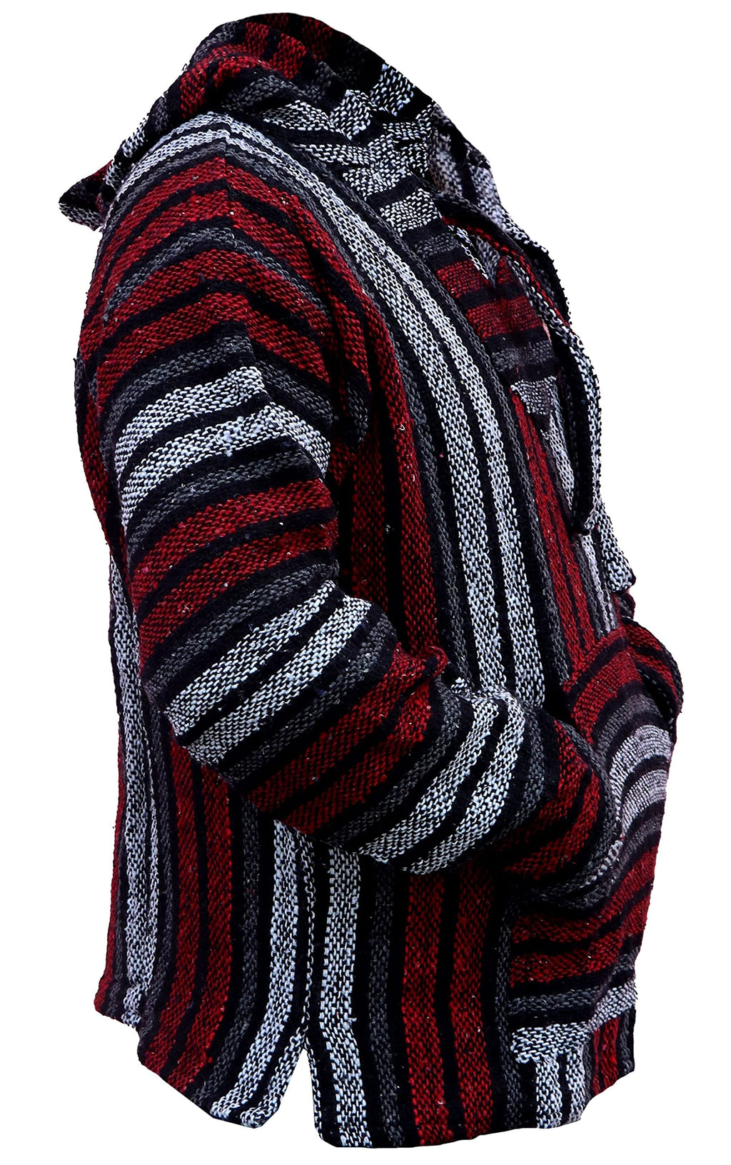 Del Mex Mexican Baja Hoodie Hippie Surf Poncho Sweater Sweatshirt Pullover Jerga