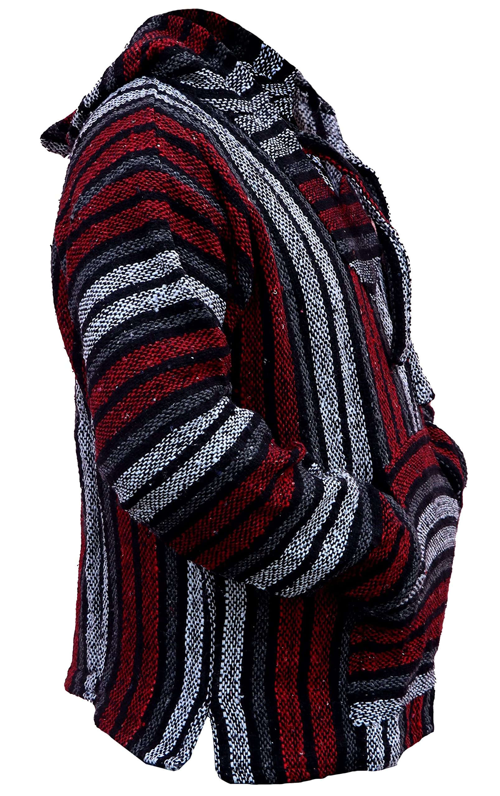 Del Mex Mexican Baja Hoodie Hippie Surf Poncho Sweater Sweatshirt Pullover Jerga
