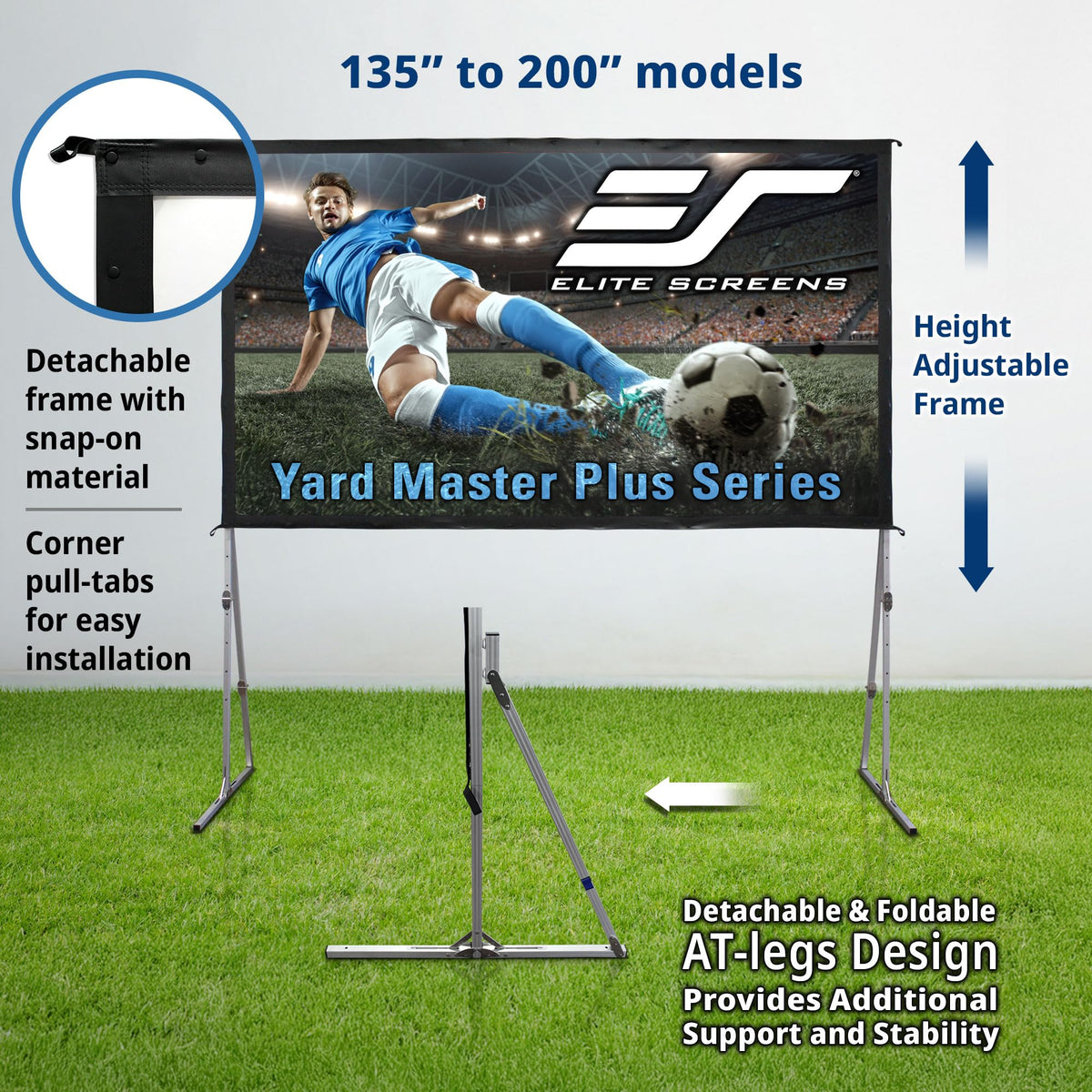 Elite Screens 100-inch Wraith Veil DUAL, 16:9, 0.8 Gain, 150° Viewing Angle, Front & Rear Projection Screen, Yardmaster 2 OMS100H2-Dual