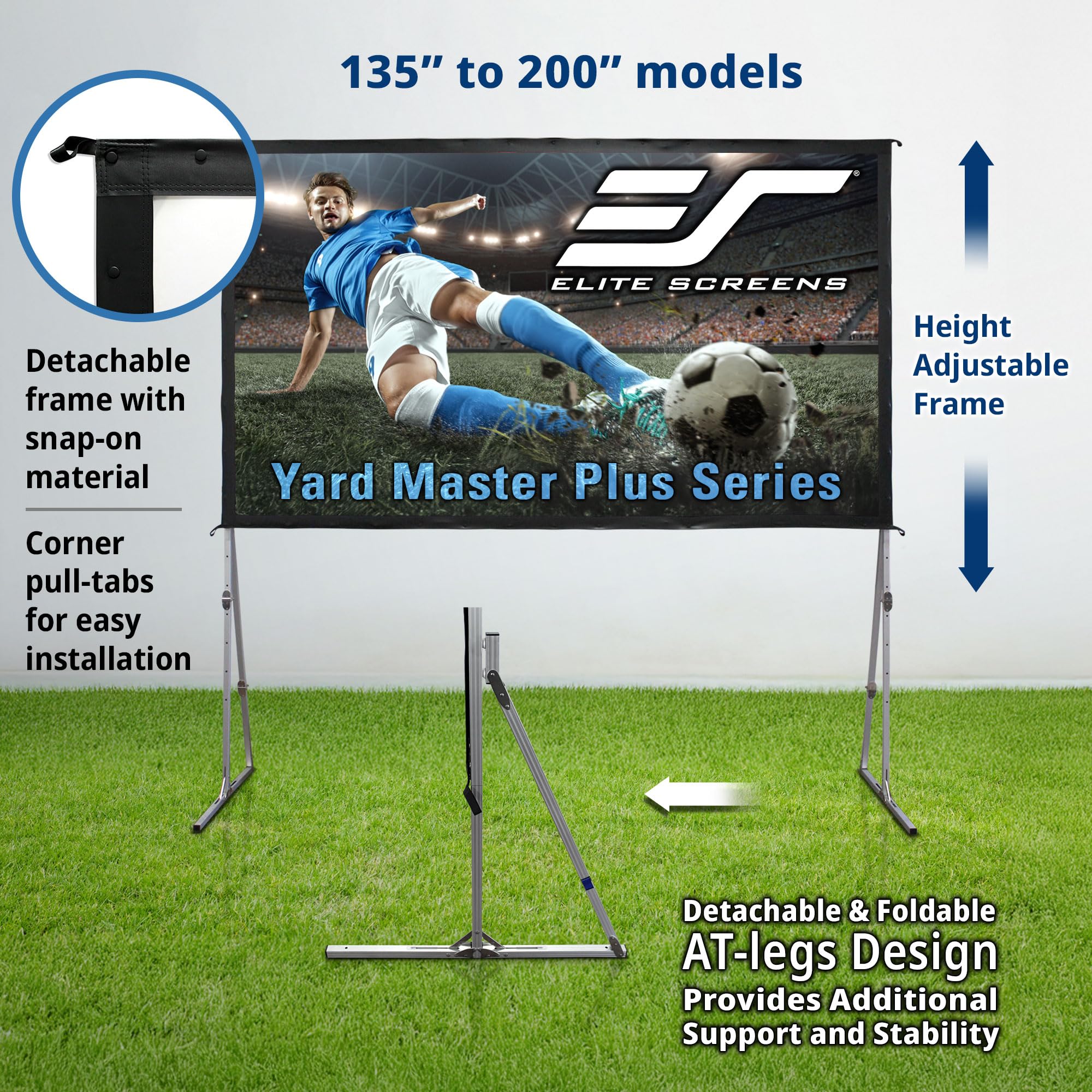 Elite Screens 100-inch Wraith Veil DUAL, 16:9, 0.8 Gain, 150° Viewing Angle, Front & Rear Projection Screen, Yardmaster 2 OMS100H2-Dual