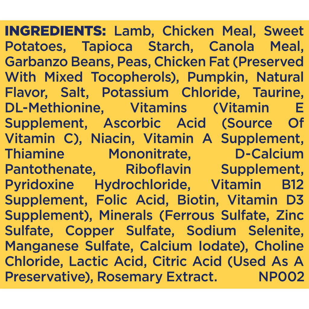 Nature's Recipe Grain Free Dry Dog Food, Lamb, Sweet Potato & Pumpkin Recipe, 4 lb. Bag