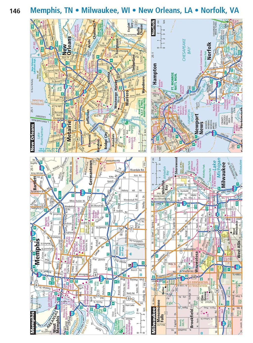 Rand McNally Road Atlas 2025: United States, Canada, Mexico Easy to Read Large Print Maps