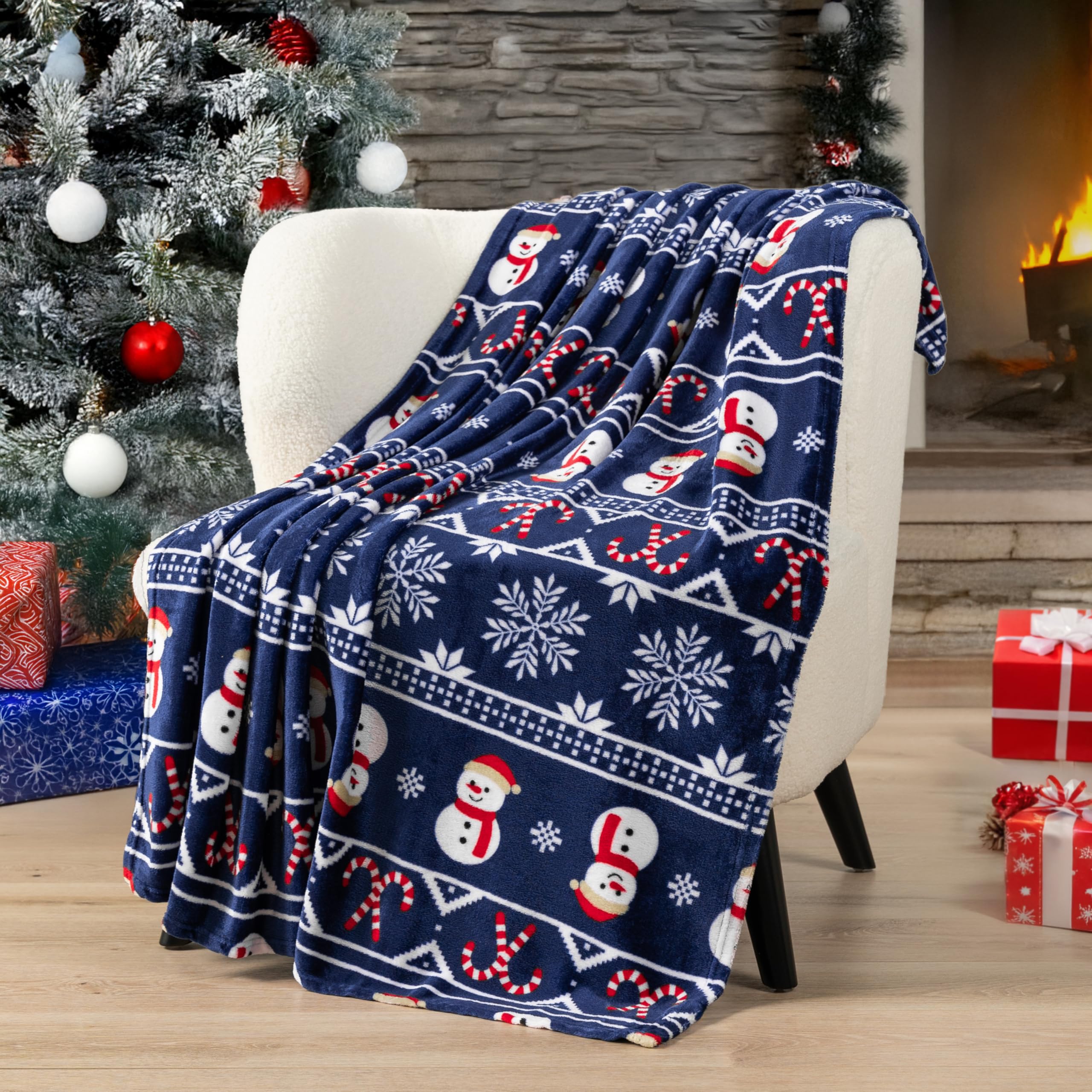 Pavilia Patriotic Blanket - American National Flag Throw Blanket for Sofa Couch Bed, Soft Microfiber Fleece Reversible, USA Military Veteran July 4th Gift - 50 x 60 Inches