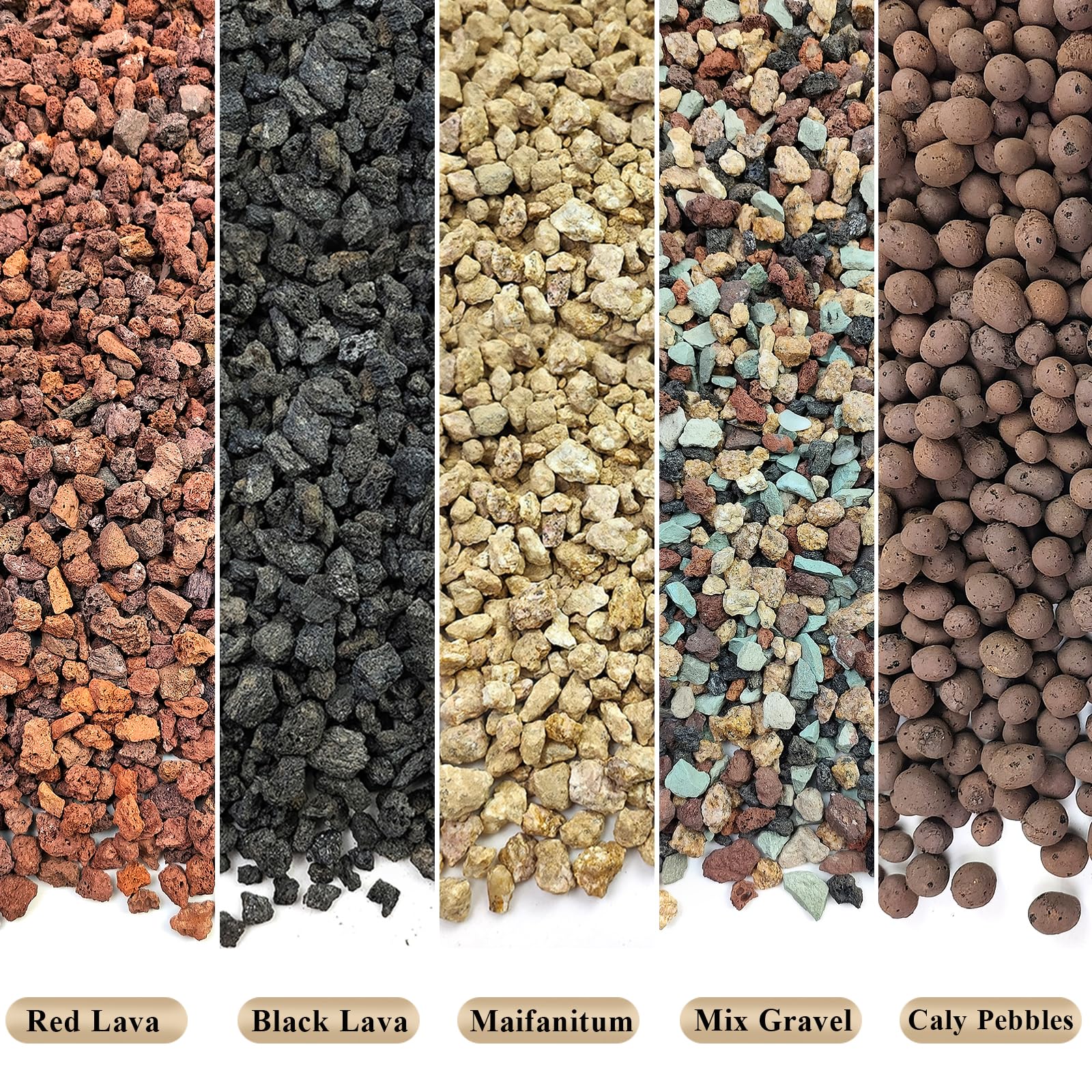 FANTIAN 2 lbs Red Lava Rocks for Plants,1/4 Inch Crush Volcanic Rock Gravel Potting Mix for Succulent Cactus Bonsai Aquarium Fire Pits and Garden Landscaping