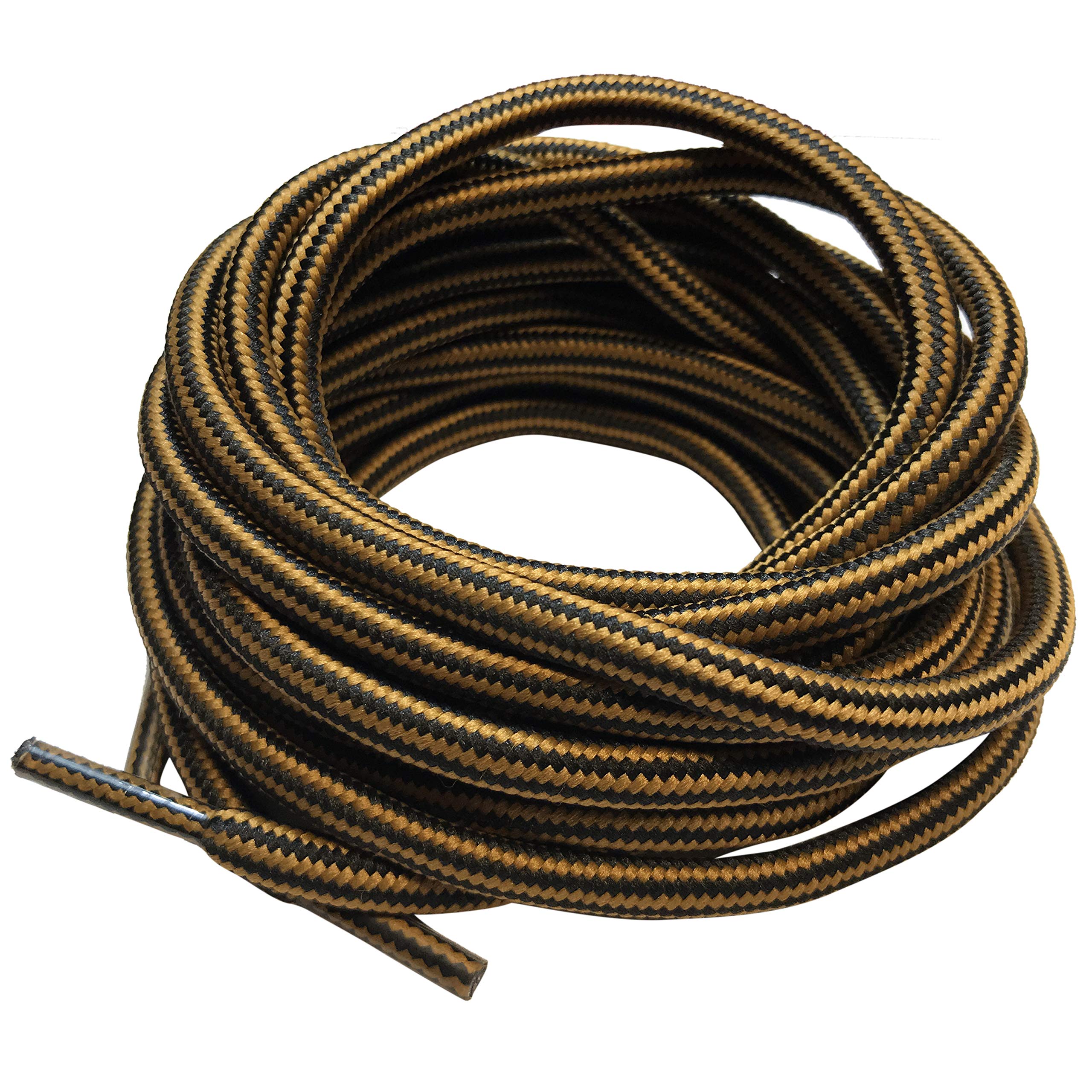B&Q 3 Pairs Heavy Duty Round Boot Laces Shoelaces for Hiking Walking Construction Safety Work Boots Shoes