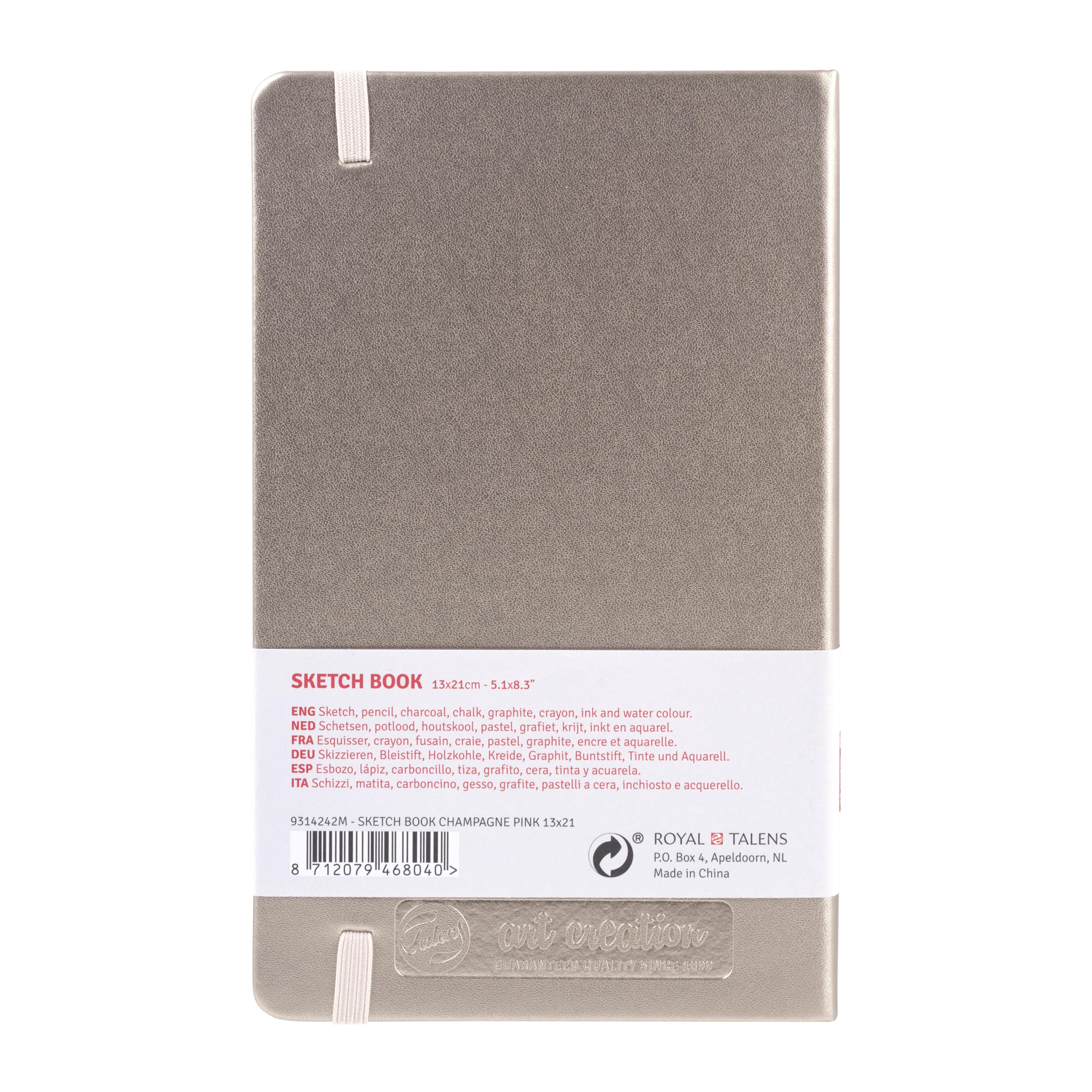 Talens Art Creation Sketchbook 80 Sheets, 13 cm x 21 cm, Black
