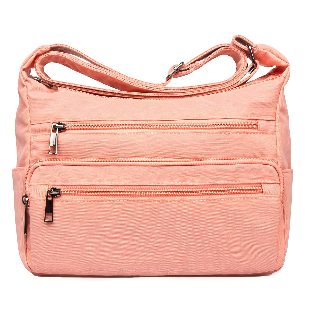VOLGANIK ROCK RFID Purses for Women Fabric Nylon Multi Pocket Crossbody Bag Ladies Travel Handbag