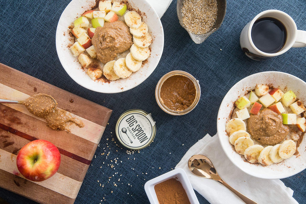 Big Spoon Roasters Carrot Cake Almond Butter With Sea Salt - Keto Friendly, Low Sugar Almond Butter - Crunchy & Bee-Friendly Almonds - Gourmet, Vegan Almond Nut Butter - 13 Ounces