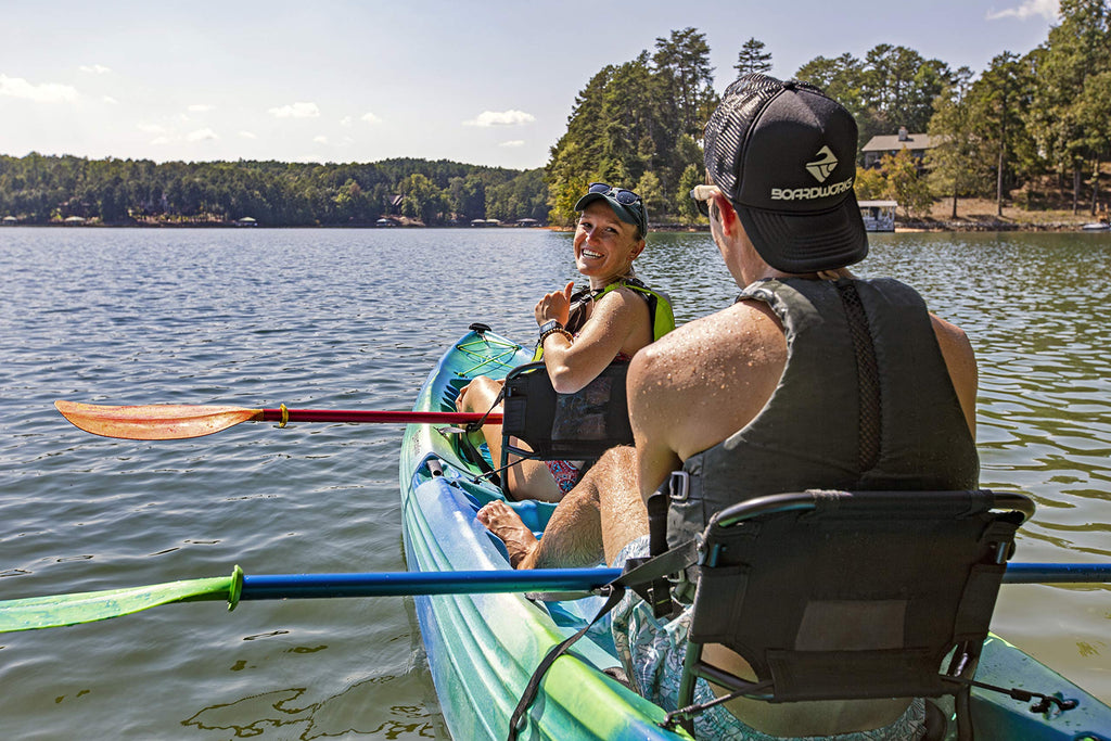 Perception Tribe 13.5 Sit on Top Tandem Kayak for All-Around Fun Large Rear Storage with Tie Downs