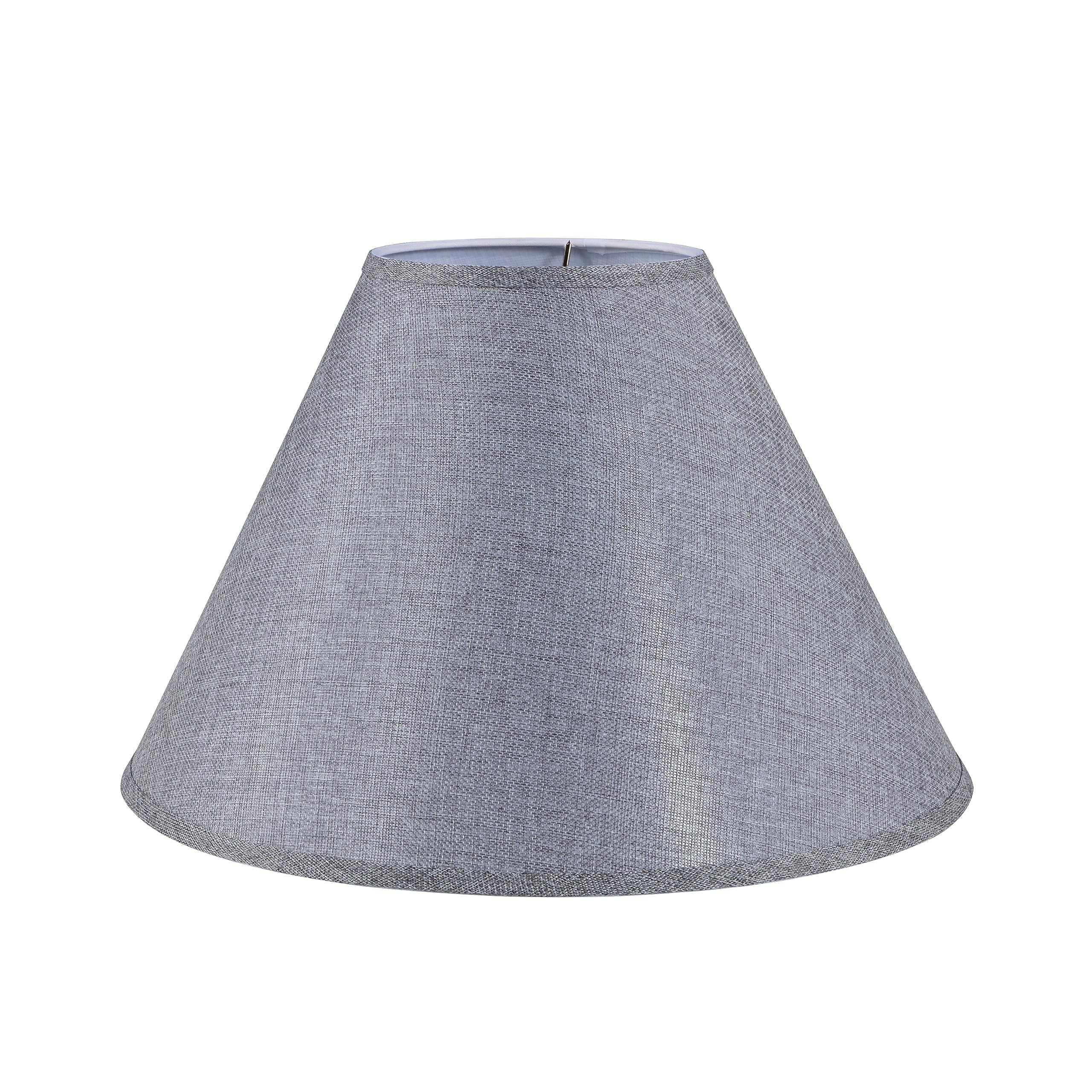 Aspen Creative 32083 Transitional Hardback Empire Shaped Spider Construction Lamp Shade in Brown, 18" wide (7" x 18" x 12 1/2")