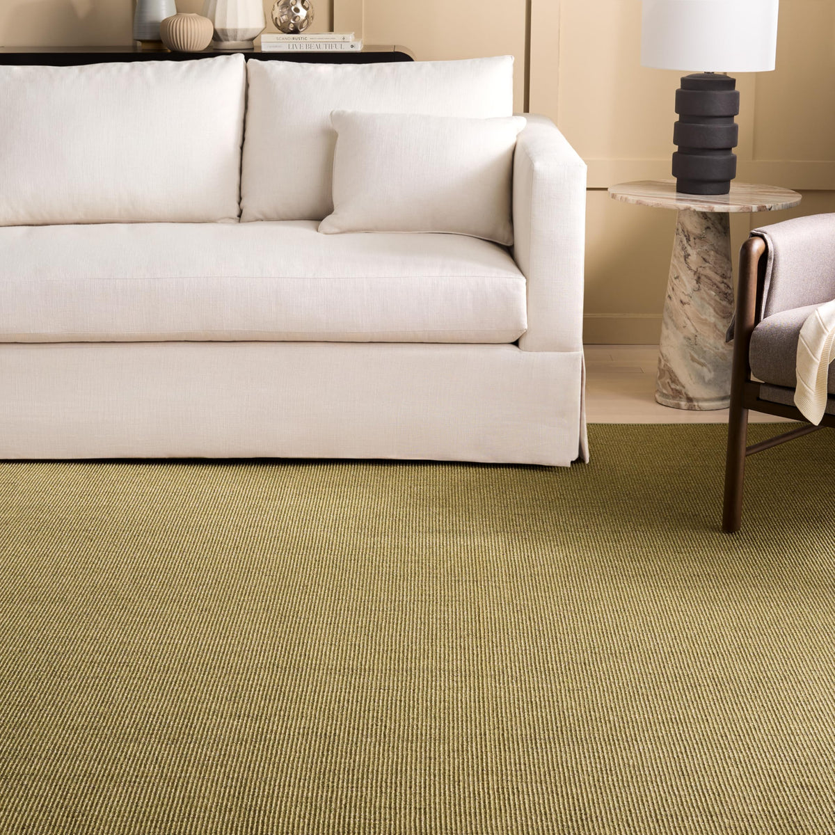 Martha Stewart x SAFAVIEH Area Rug Collection - 1'9" x 2'10", Beige & Ivory, Sisal & Jute, Farmhouse Style, Ideal for Living Room, Bedroom, Office, Dining Space (MSR9501C)