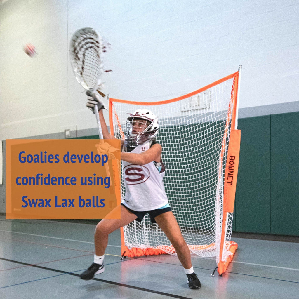 SWAX LAX Lacrosse Training Ball - Indoor Outdoor Practice Less Bounce & Rebounds