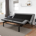 GOLDORO King Size Adjustable Bed Frame, Electric Bed Base, Wireless Remote Control, Whisper Quiet Durable Motor, Independent Head and Foot Incline, Padded Edge