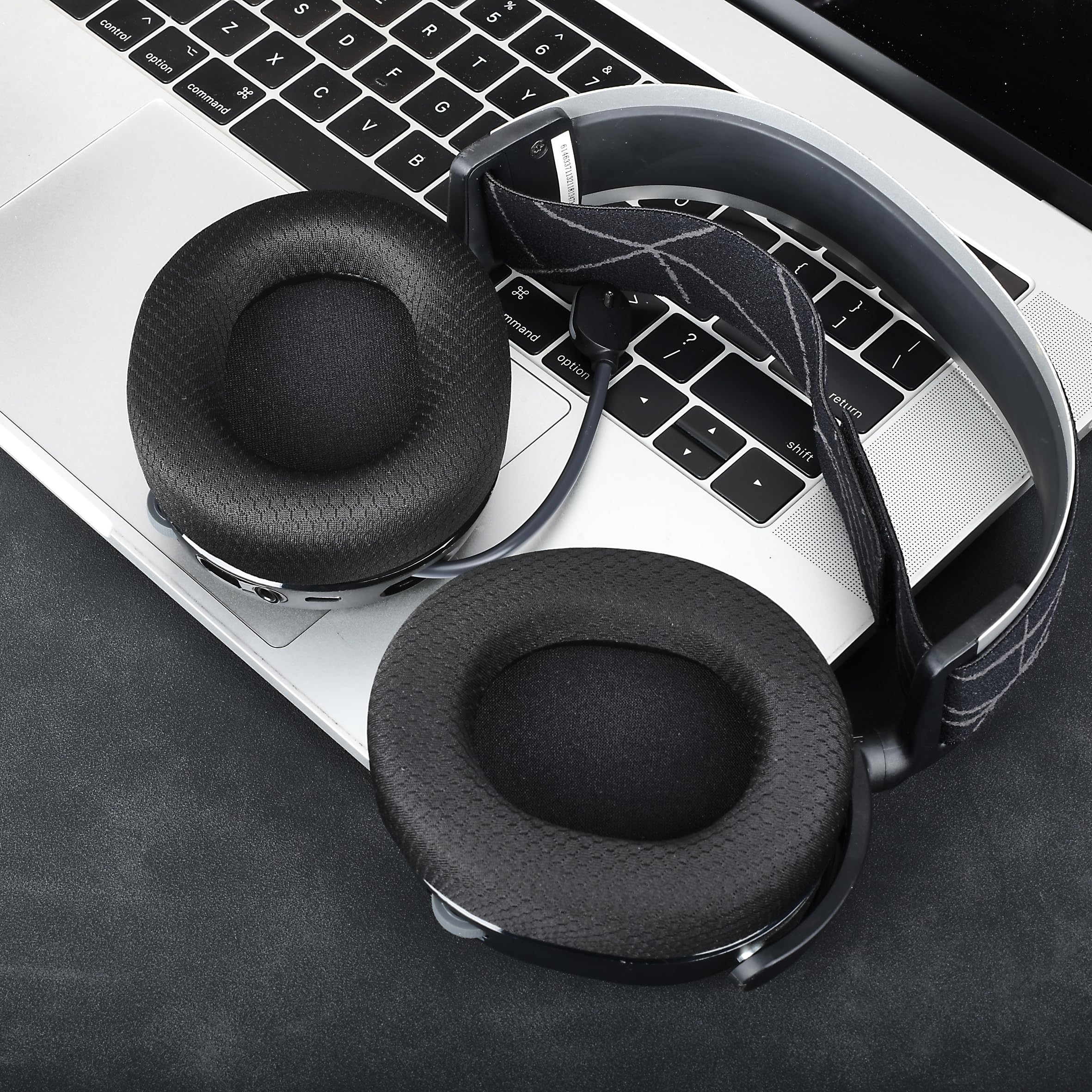 Arctis 3/5 / 7/9 Replacement Black Fabric Ear Pads Cushion Compatible with SteelSeries Arctis 3 / Arctis 5 / Arctis 7 Arctis 9 / Arctis 1 / Arctis pro Lossless Wireless Gaming Headset Headphone
