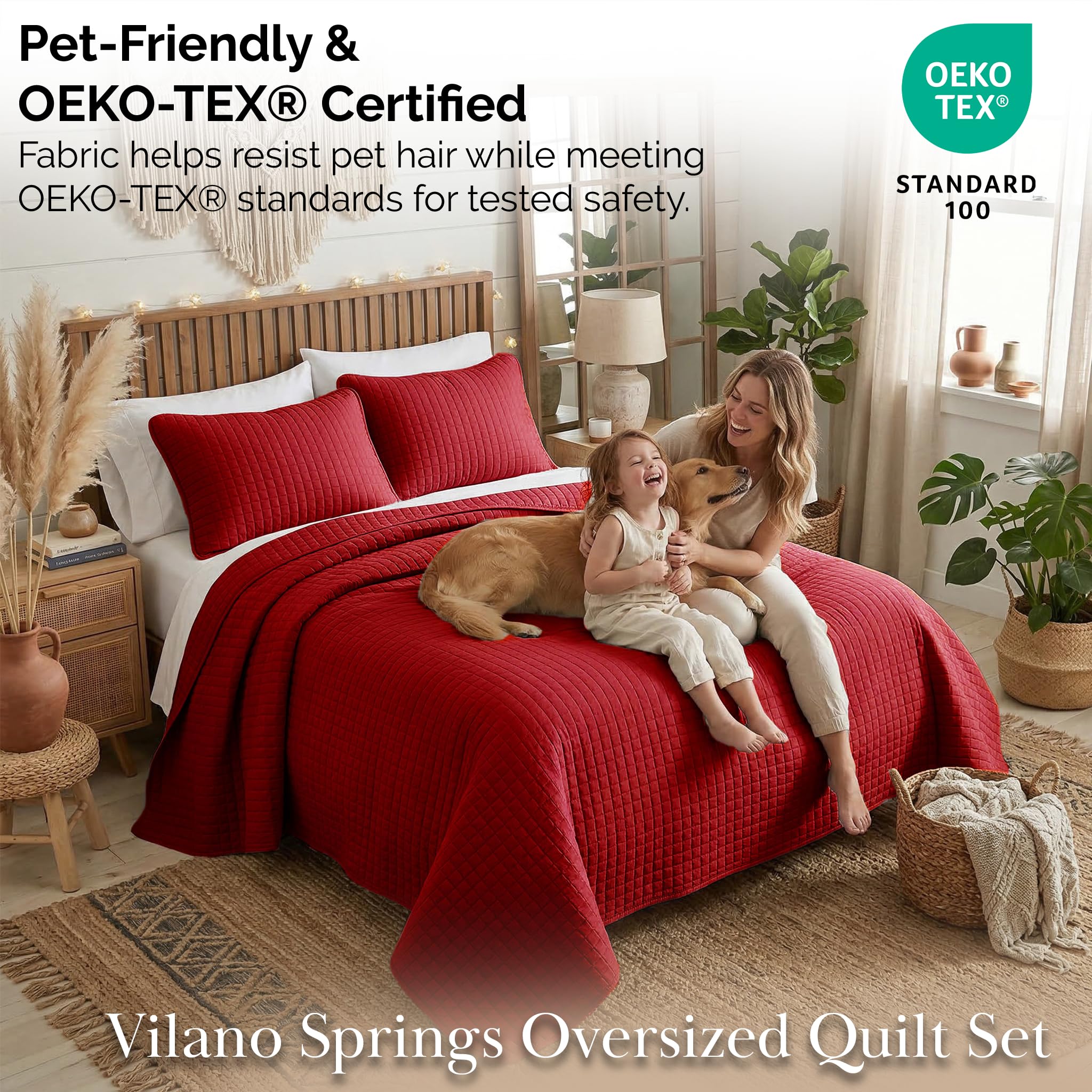 Southshore Fine Living, Inc. XL Twin Quilt Set, Microfiber Quilted Bedspread, White Bedding Twin Coverlet w/Pillow Sham, Pet Hair Resistant Bedding Coverlet Set, Quilted Coverlet, Bright White Quilt