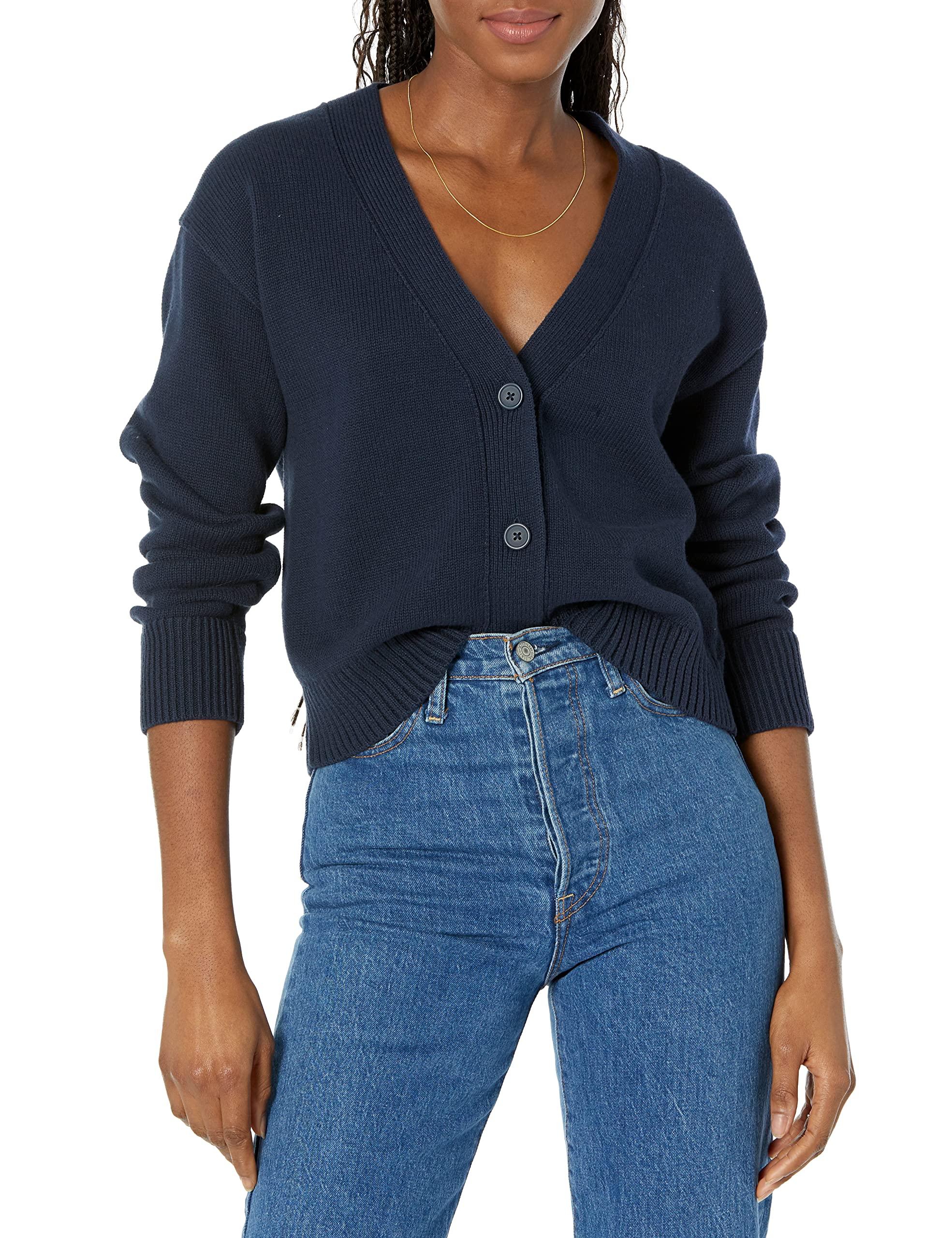 Amazon Essentials Women's Relaxed Fit Midweight Cardigan Sweater
