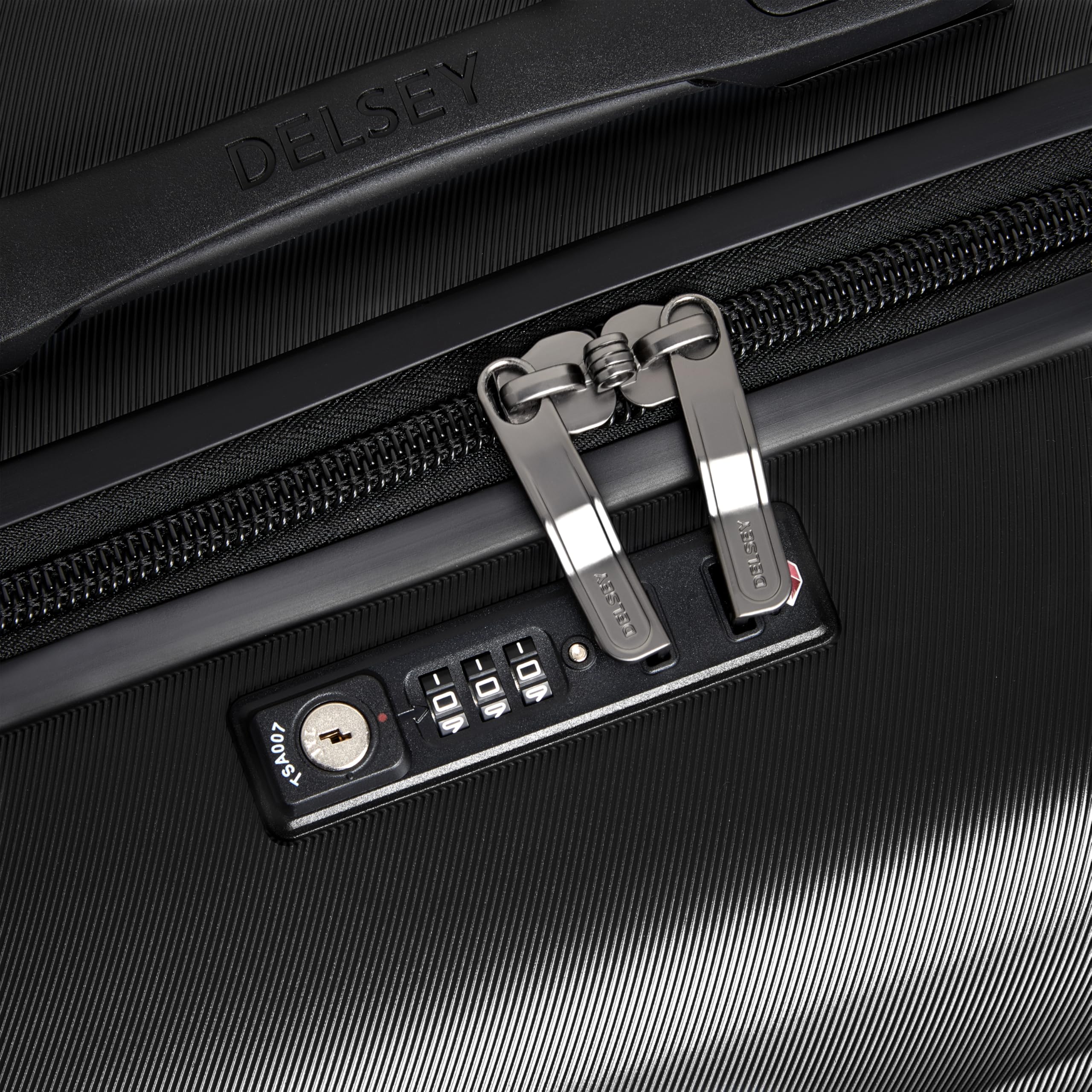 DELSEY PARIS Cruise 3.0 Hardside Expandable Luggage with Spinner Wheels, Black, Carry on 20 Inch