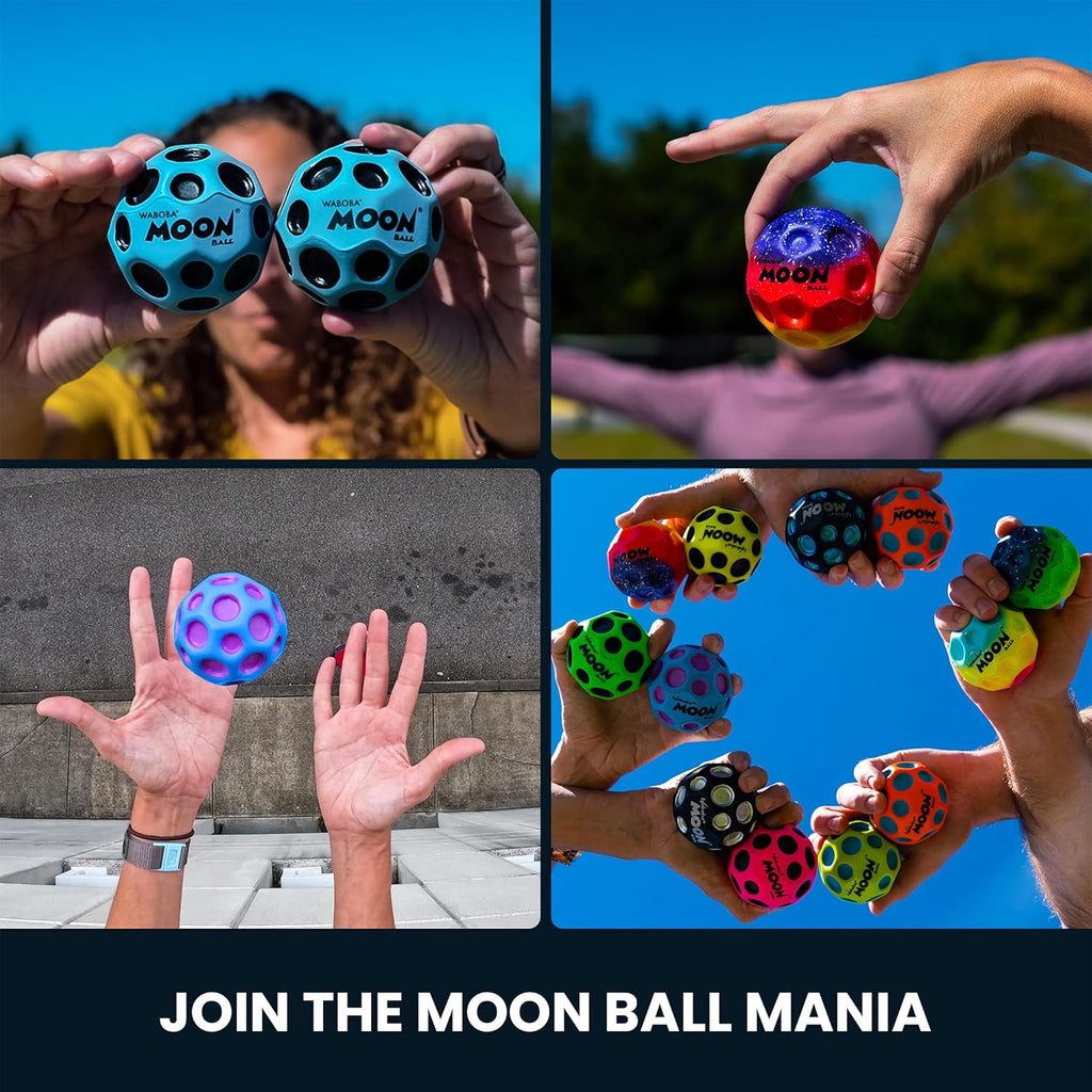 Waboba Moon Ball Gradient Hyper Bouncy Ball - All Ages Extreme Bounce and Fun - Super High Bouncing Ball Perfect for Active Play and Outdoor Games - Undersea