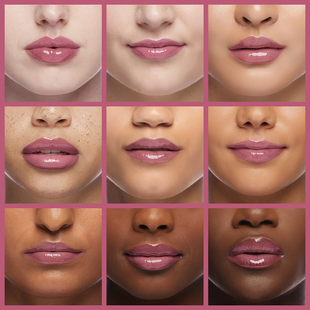 Nicole Miller Lip Gloss Collection Shimmery Glosses for Women and Girls Long Lasting Color Set with Rich Varied Colors, Flowery Pink, 10 Count (Pack of 1)