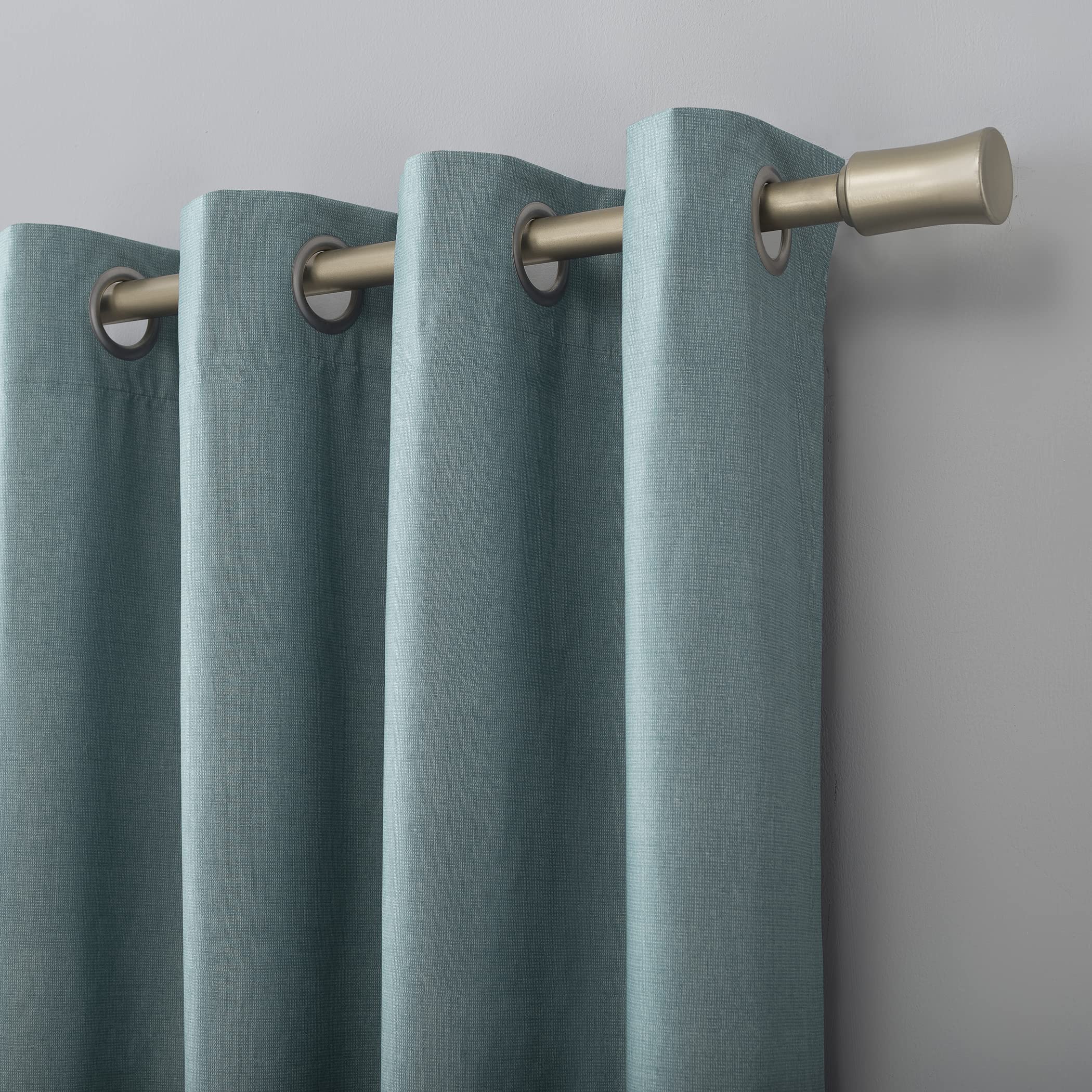 Sun Zero Columbia Thermal Insulated 100% Blackout Grommet Curtain Single Panel, 50" x 63", Cedar Orange