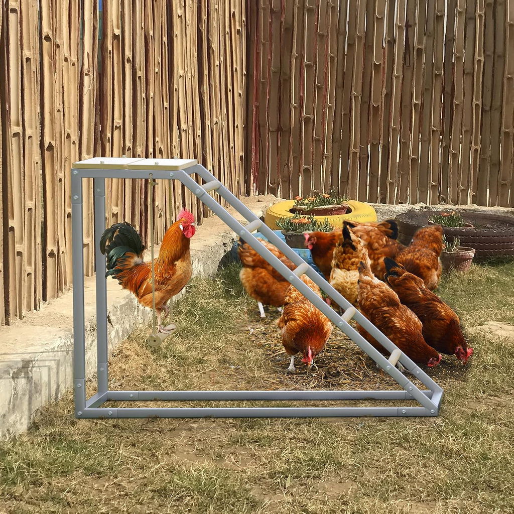 Chicken Coop Roosting Perch Essentials：Perfect for Backyard Poultry, Easy Installation &,Farm Roost Toys for Chickens(37.5''L x 15.7'' W x 27.5H'')