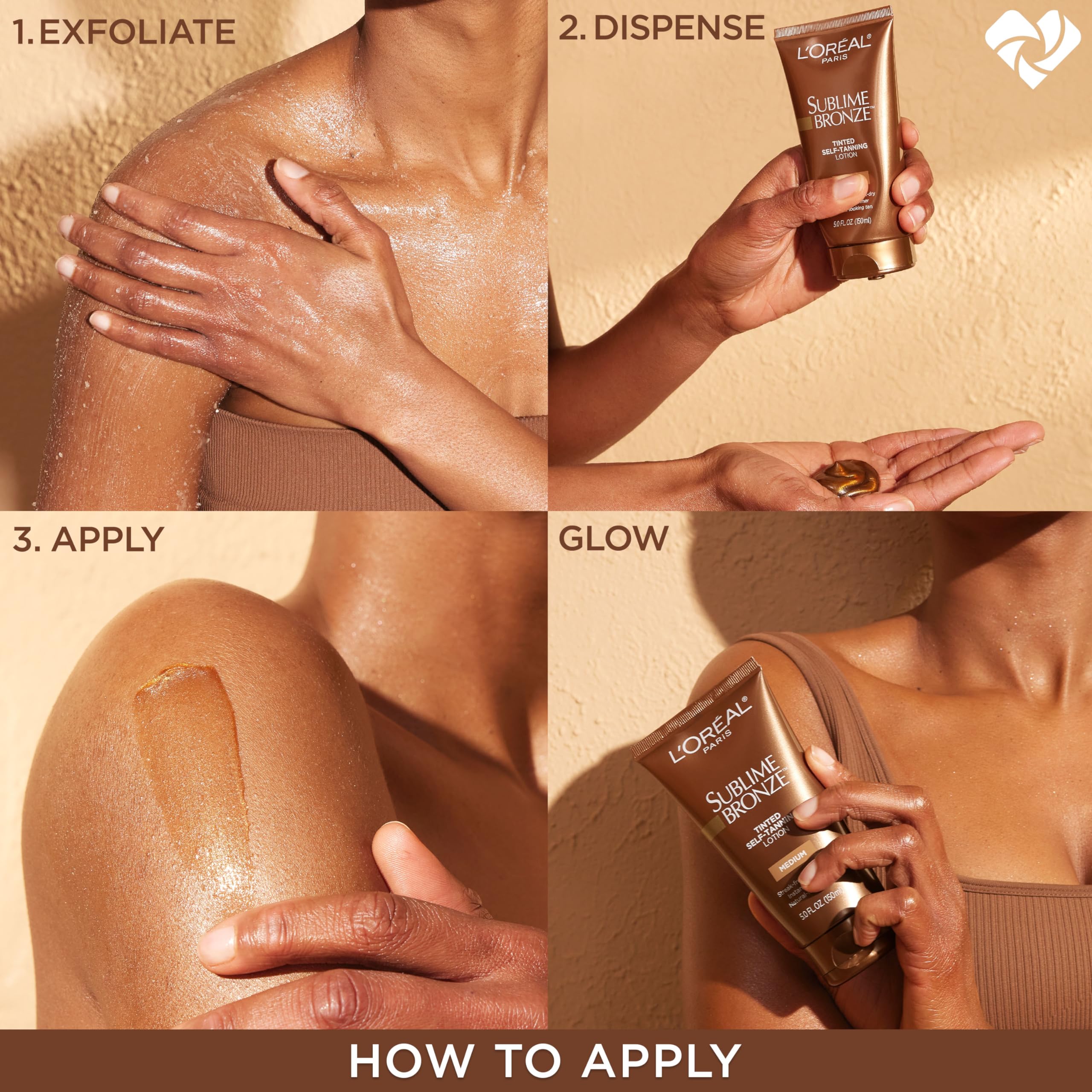 L'Oréal Paris Sublime Bronze Luminous Bronzer Self-Tanning Lotion, 6.7 oz.