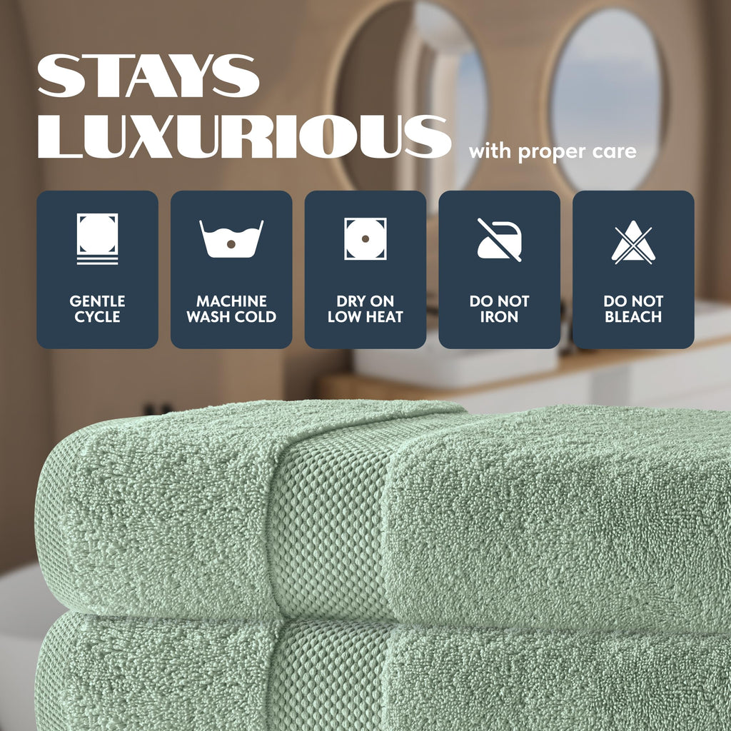 White Classic Luxury Bath Towels Set of 4 Large - 700 GSM Turkish Cotton Ultra Soft Bath Towels 27x54 | Highly Absorbent and Quick Dry | Hotel Towels for Bathroom Luxury, Plush Shower Towels, White