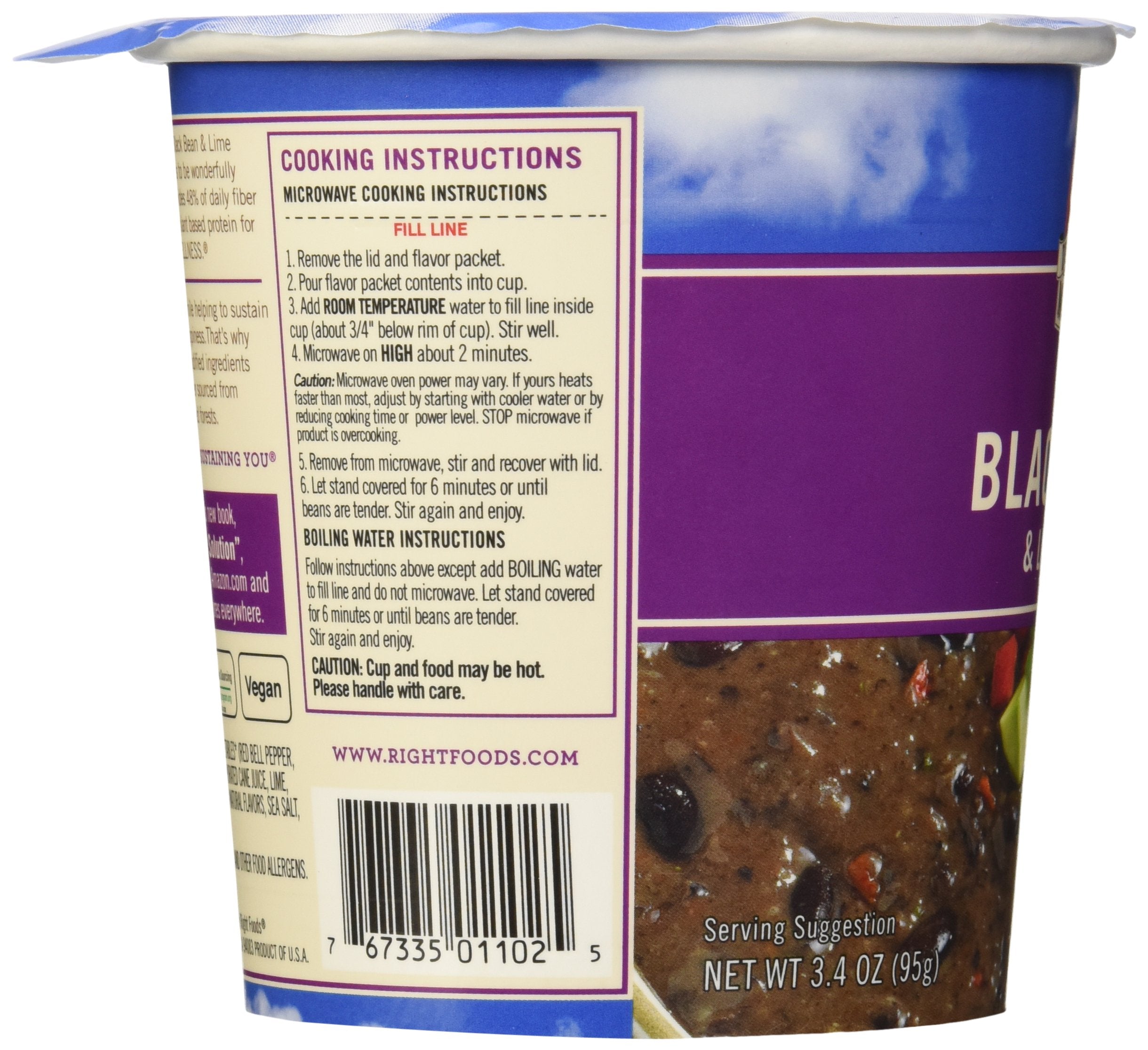 Dr. McDougall's Vegan Black Bean & Lime Soup, 3.4 oz