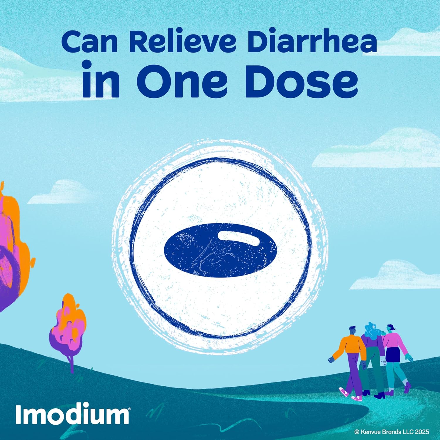 Imodium A-D Diarrhea Relief Softgels with Loperamide HCl, Anti-Diarrheal Medicine to Help Control Symptoms of Diarrhea Due to Acute, Traveler's Diarrhea, HSA/FSA Eligible, 12 ct