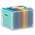 samstar Hanging File Organizer, Mesh File Folder Organizer File Crate File Cabinet Inserts Storage Box, Letter Size