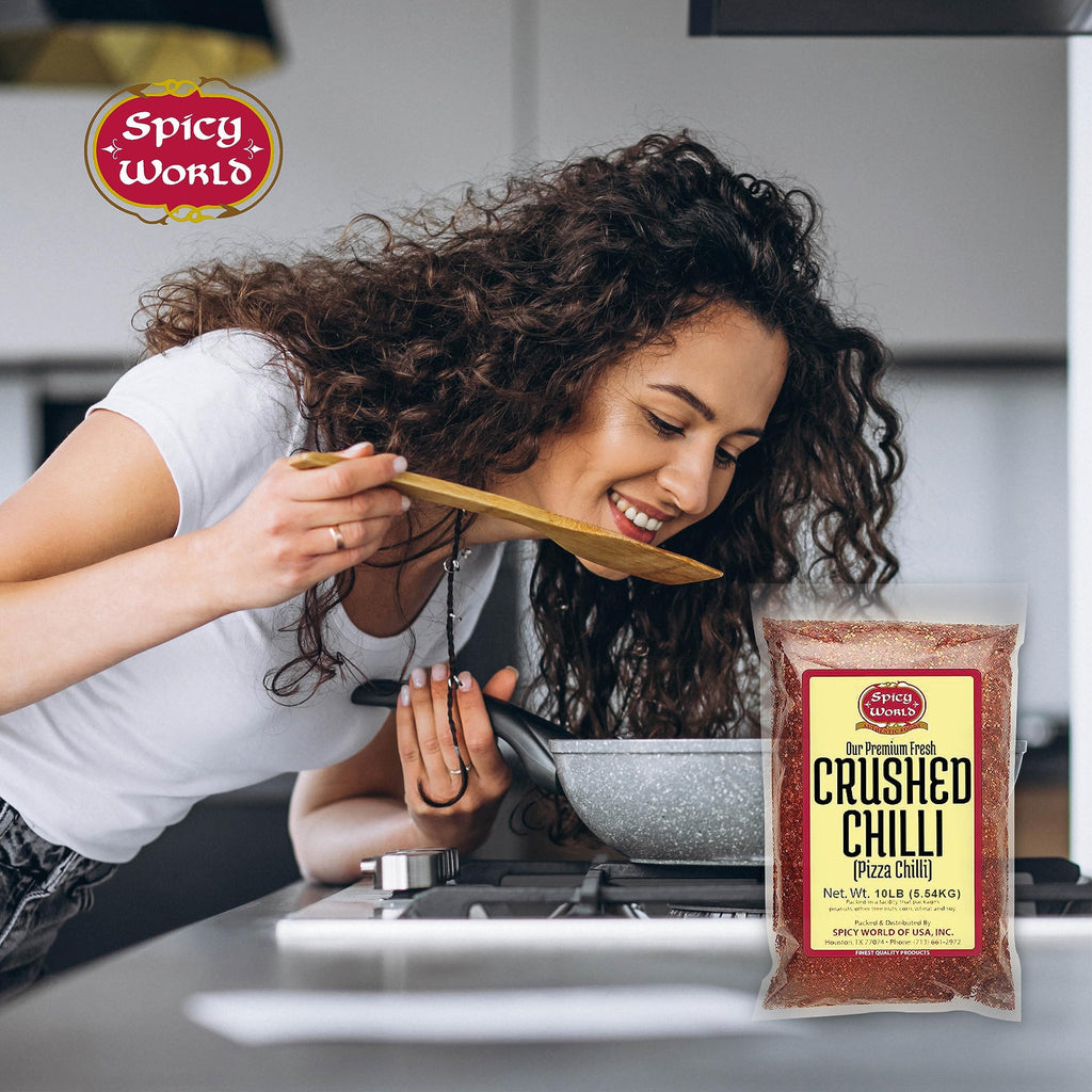 Crushed Red Pepper Flakes 5 Pound Bulk Value Pack - Chili Flakes - by Spicy World