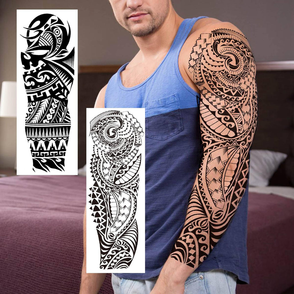 EGMBGM 52 Sheets Tiny Small Temporary Tattoos For Kids Boys Girls, Tribal Animals Butterfly Anchor Compass Tattoo Stickers For Men Women, 3D Cute Flower Fake Face Tatoo Kits Sets For Neck Arm Hands