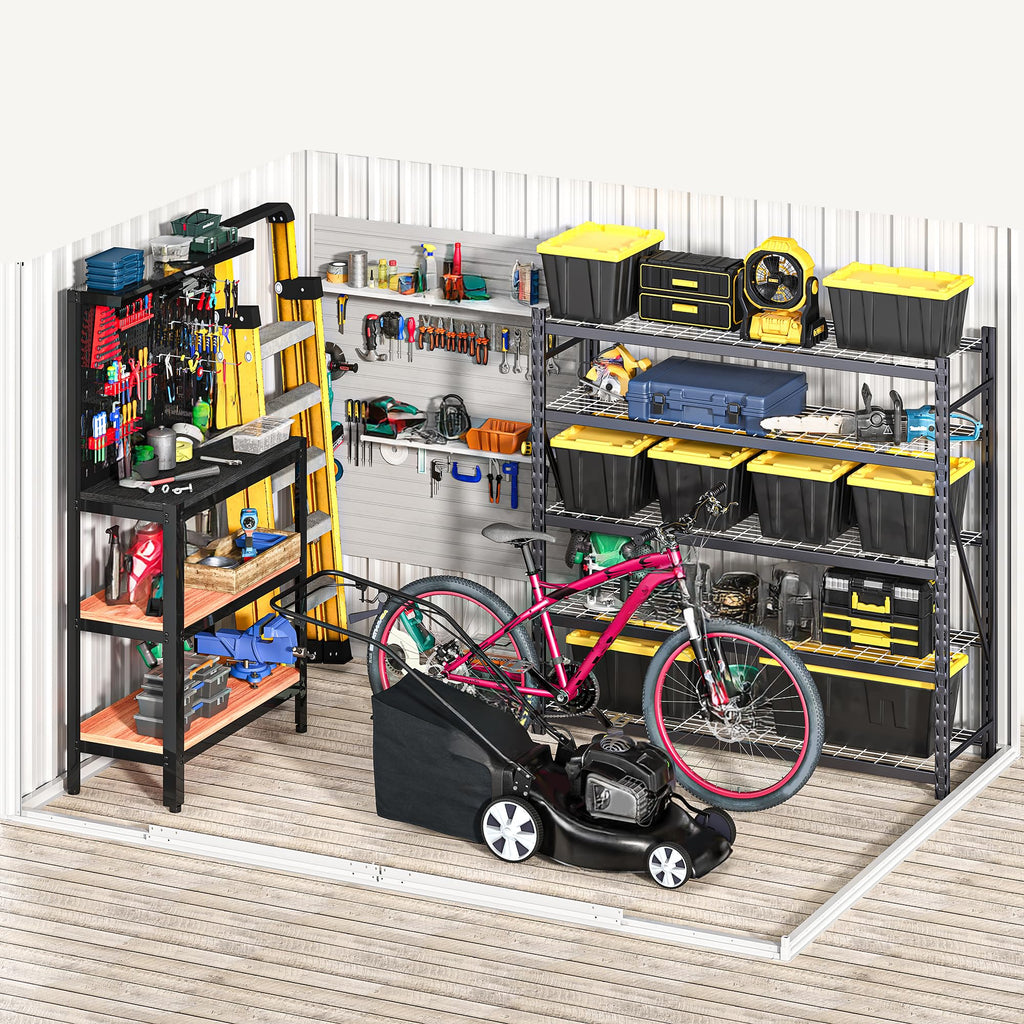 DWVO 6x4ft Outdoor Storage Shed, Lockable Metal Tool Storage Sheds, Waterproof Garden Sheds with Vents for Backyard, Patio, Garage, Lawn, Dark Gray