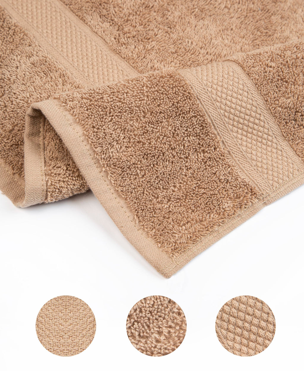 Pleasant Home Bath Towels Set of 6 (24” x 50”) 100% Cotton, 515 GSM | Lightweight, Soft & Highly Absorbent Luxury Towels for Bathroom | for Gym, Pool & Spa | 6 Pack, Gray