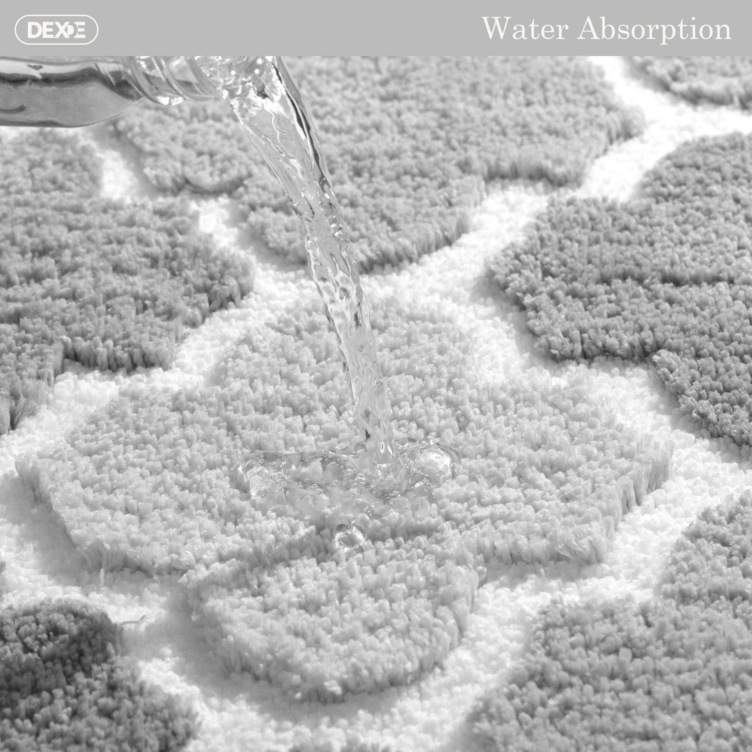 DEXDE Bathroom Rugs Runner 24x47 Long Bath Rug Non Slip Soft Washable Large Bath Mats for Bathroom Bedroom Hallway Kitchen Floor Carpet Modern Boho Decor, Beige