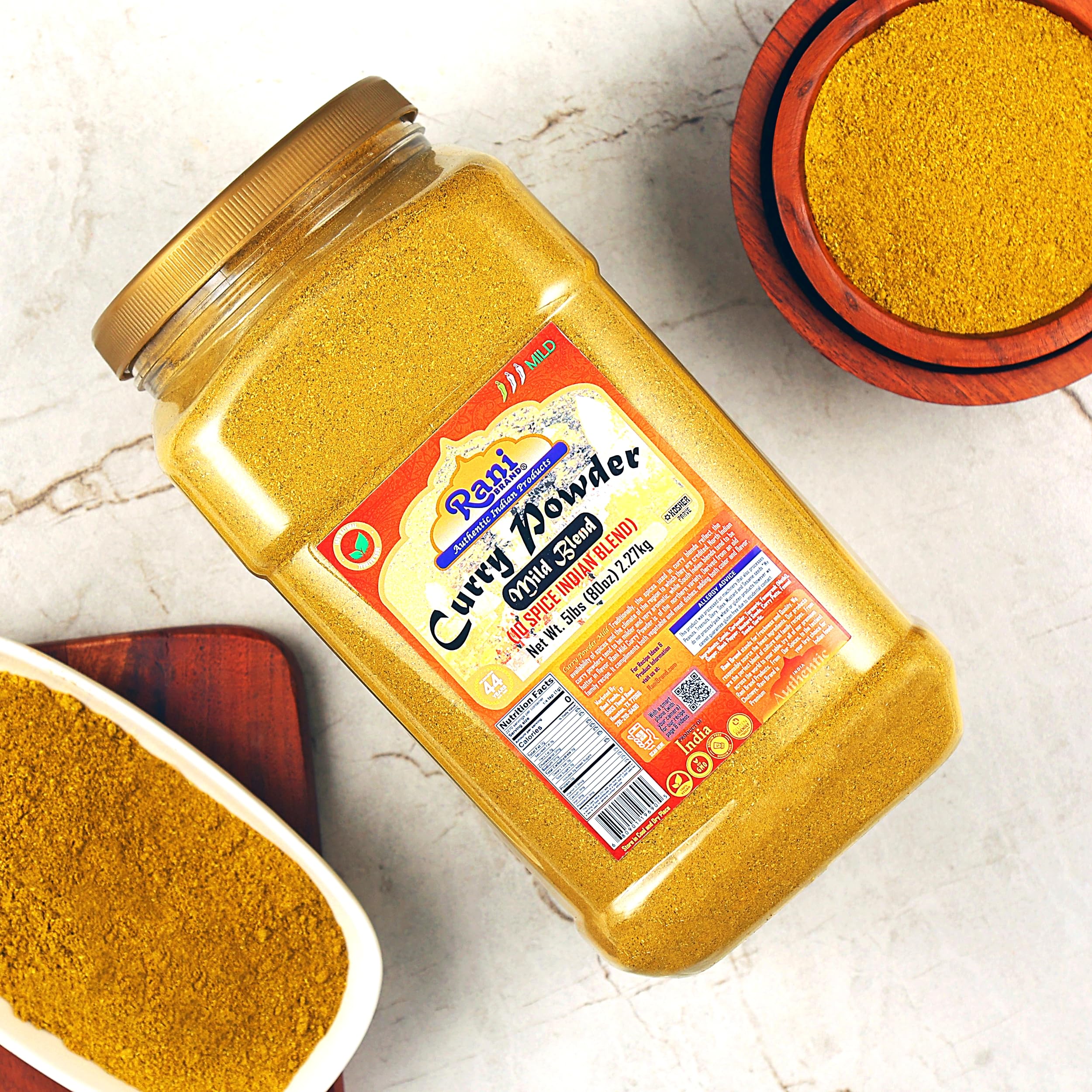 Rani Curry Powder Mild (10-Spice Authentic Indian Blend) 3oz (85g) PET Jar ~ All Natural | Salt-Free | NO Chili or Peppers | Vegan | No Colors | Gluten Friendly | NON-GMO | Kosher | Indian Origin