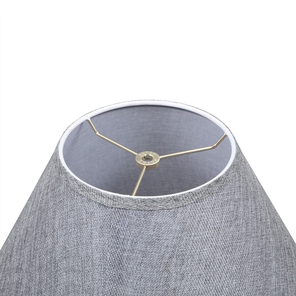 Aspen Creative 32083 Transitional Hardback Empire Shaped Spider Construction Lamp Shade in Brown, 18" wide (7" x 18" x 12 1/2")
