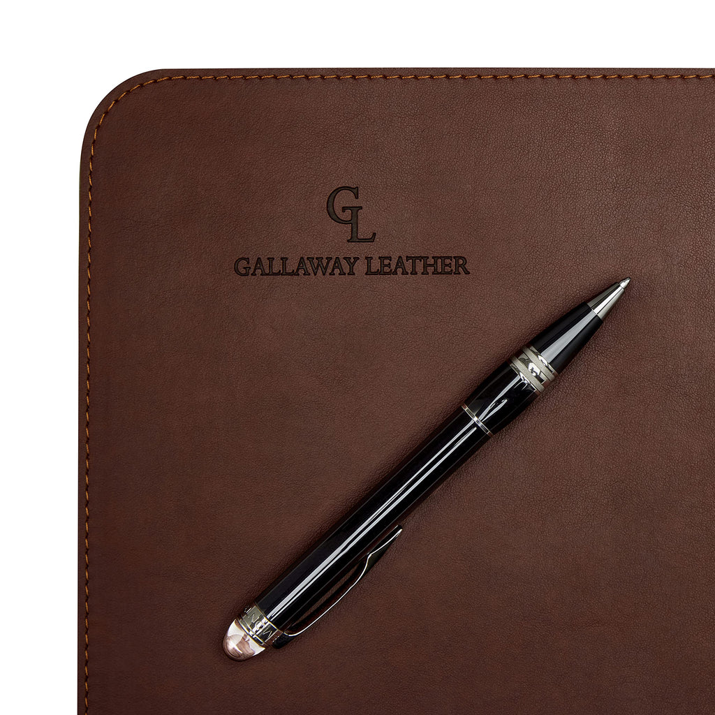 Gallaway Leather Desk Mat,Desk Writing Pad - Office Desk Pad, Medium 24" x 14" Black, Desk Mats on Top of Desks, Gift Ready Elegant Computer Desk Mat Desk Cover Desk Pad Protector PU Leather