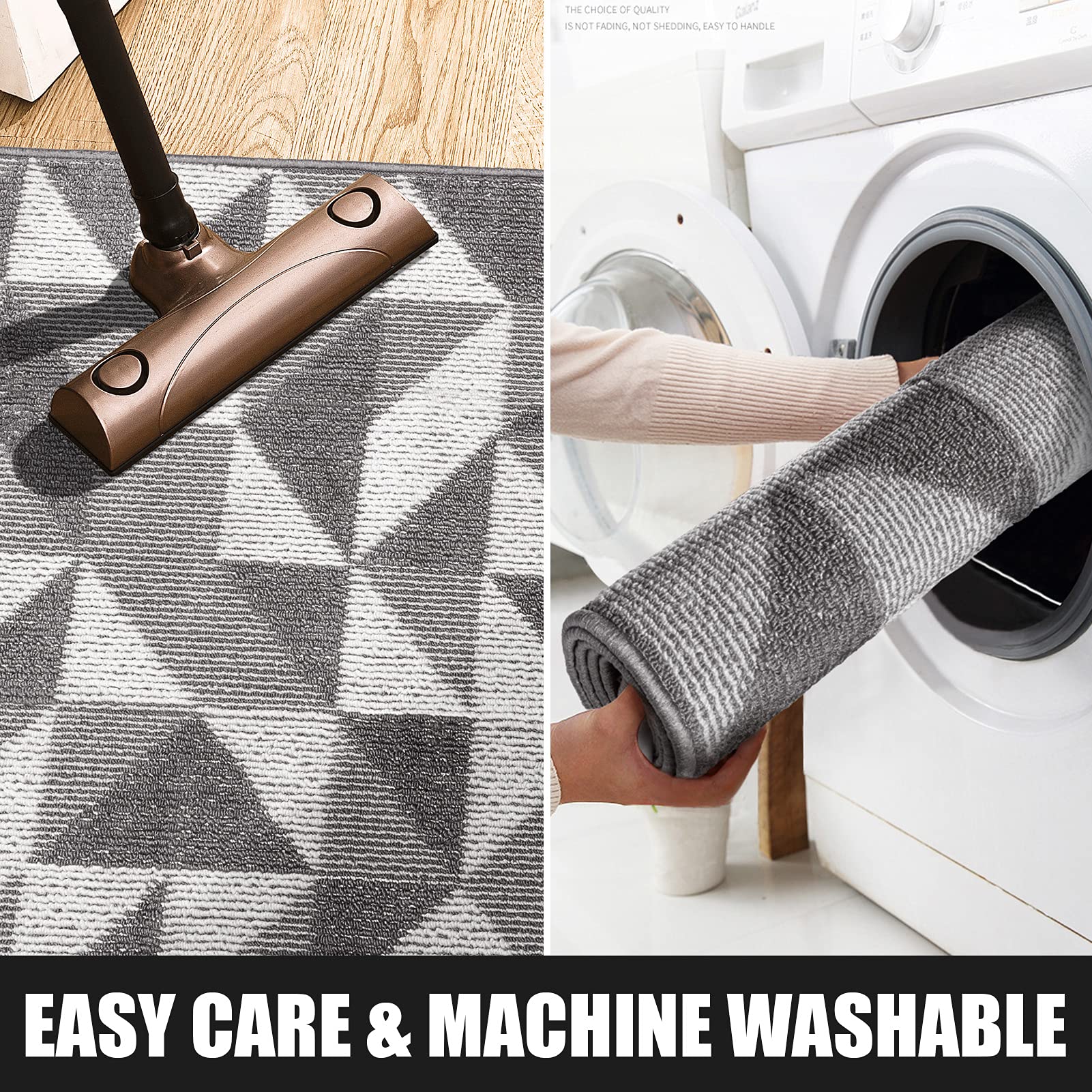 Indoor Doormat 24"x 36", Absorbent Front Back Door Mat Floor Mats, Rubber Backing Non Slip Door Mats Inside Mud Dirt Trapper Entrance Door Rug Carpet, Machine Washable Low Profile-Brown Time Cloister