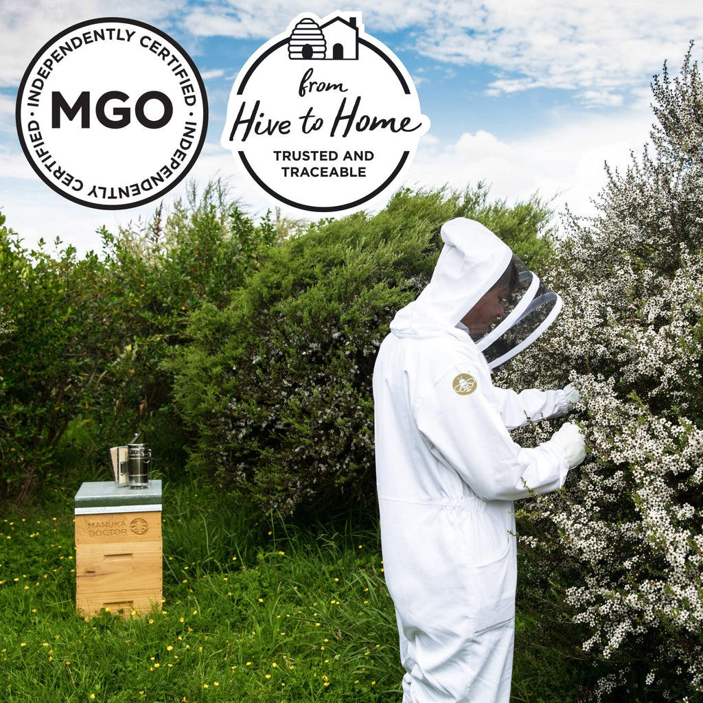 Manuka Doctor - MGO 80+ Manuka Honey Multifloral, 100% Pure New Zealand Honey. Certified. Guaranteed. Raw. Non-GMO (17.6oz)