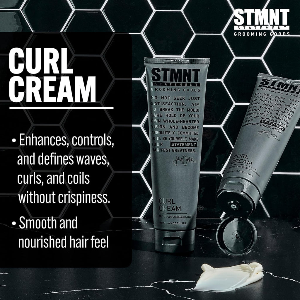 STMNT Grooming Goods Curl Cream | Enhances Curls | Texture Without Crispiness