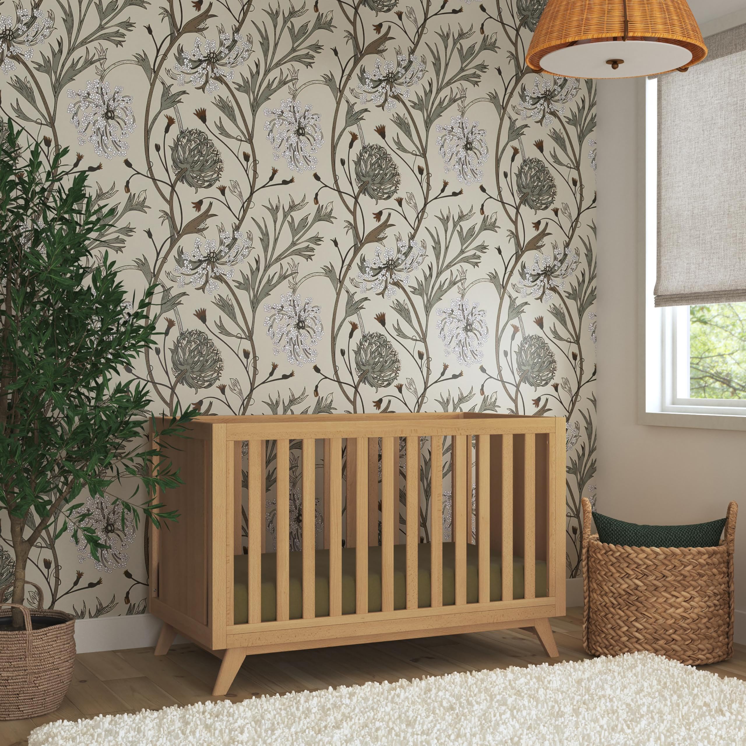 Davinci Otto 3-in-1 Convertible Crib in Walnut, Greenguard Gold Certified